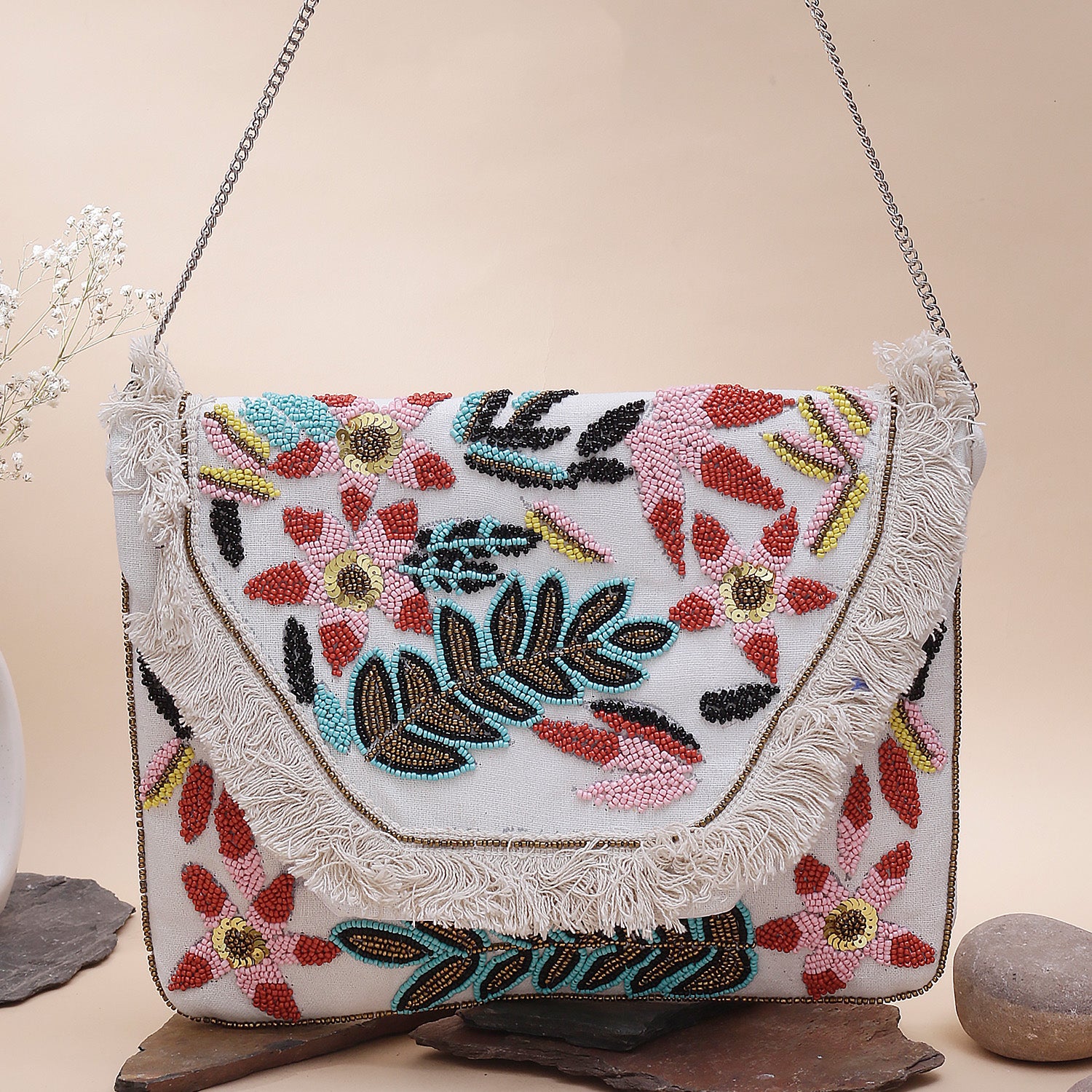 Swisni Banjara Boho Bag - SWIS-1049 - Detail View 6