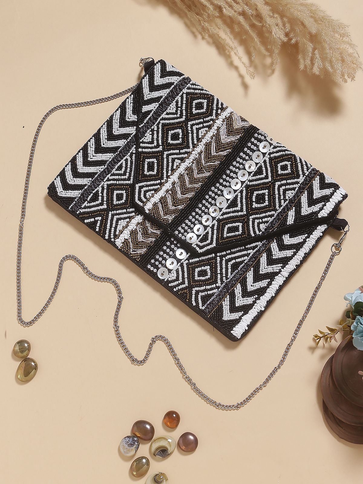 Swisni Banjara Boho Bag - SWIS-1105 - Detail View 6