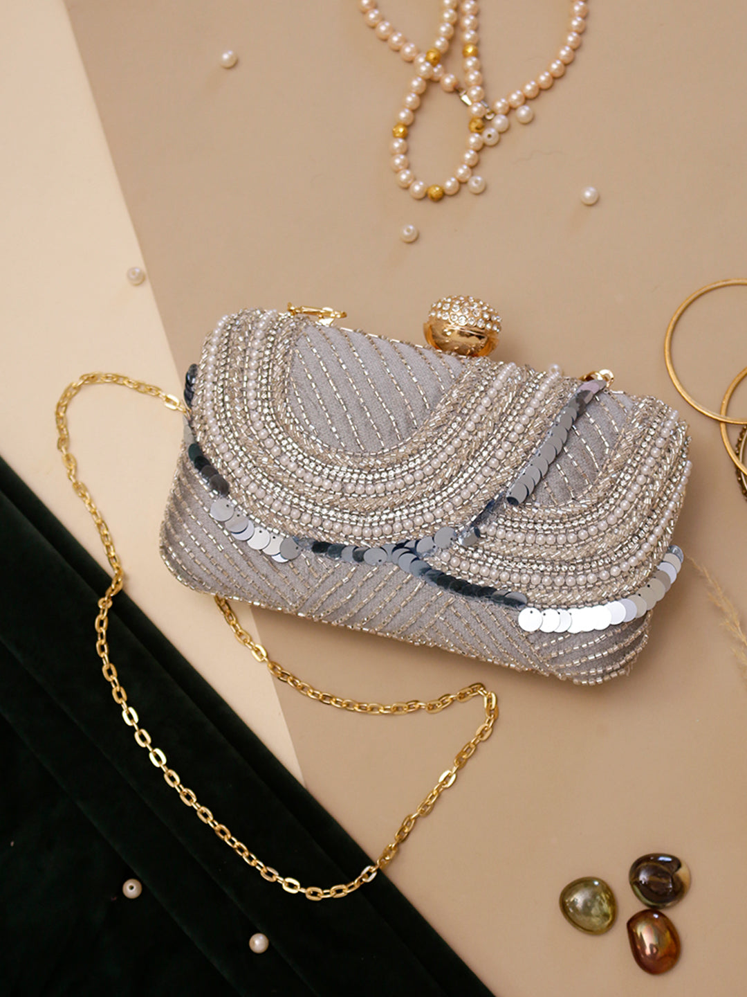 Swisni Embroidered Clutches - SWIS-1296 - Creative View