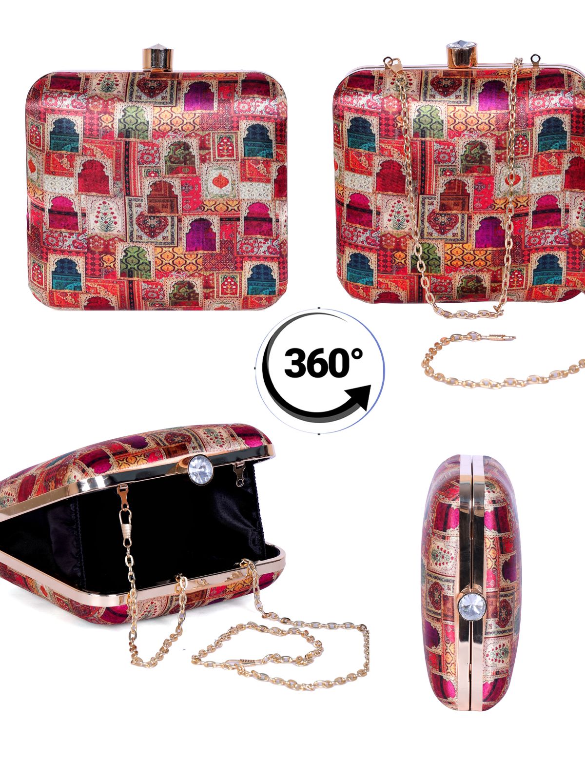Swisni Printed Clutches - SWIS-1317 - Detail View 10