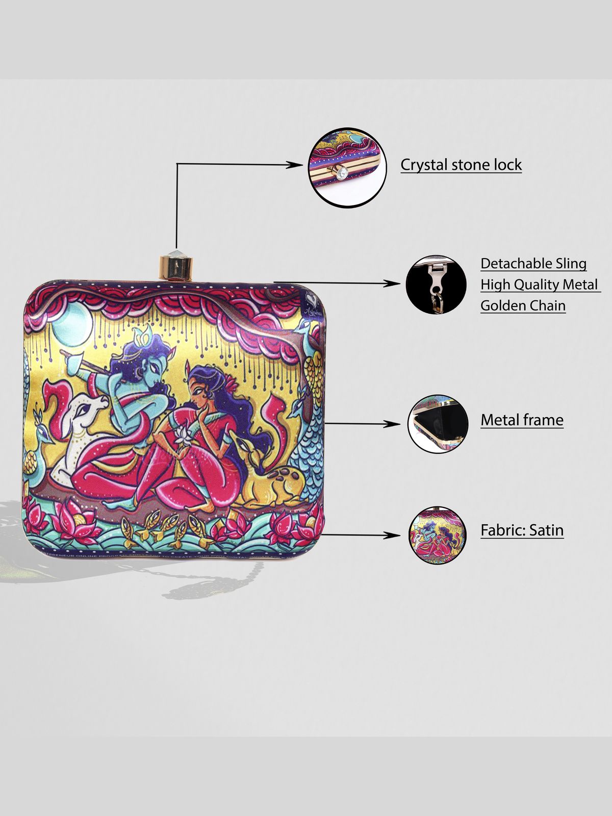 Swisni Printed Clutches - SWIS-1336 - Detail View 8
