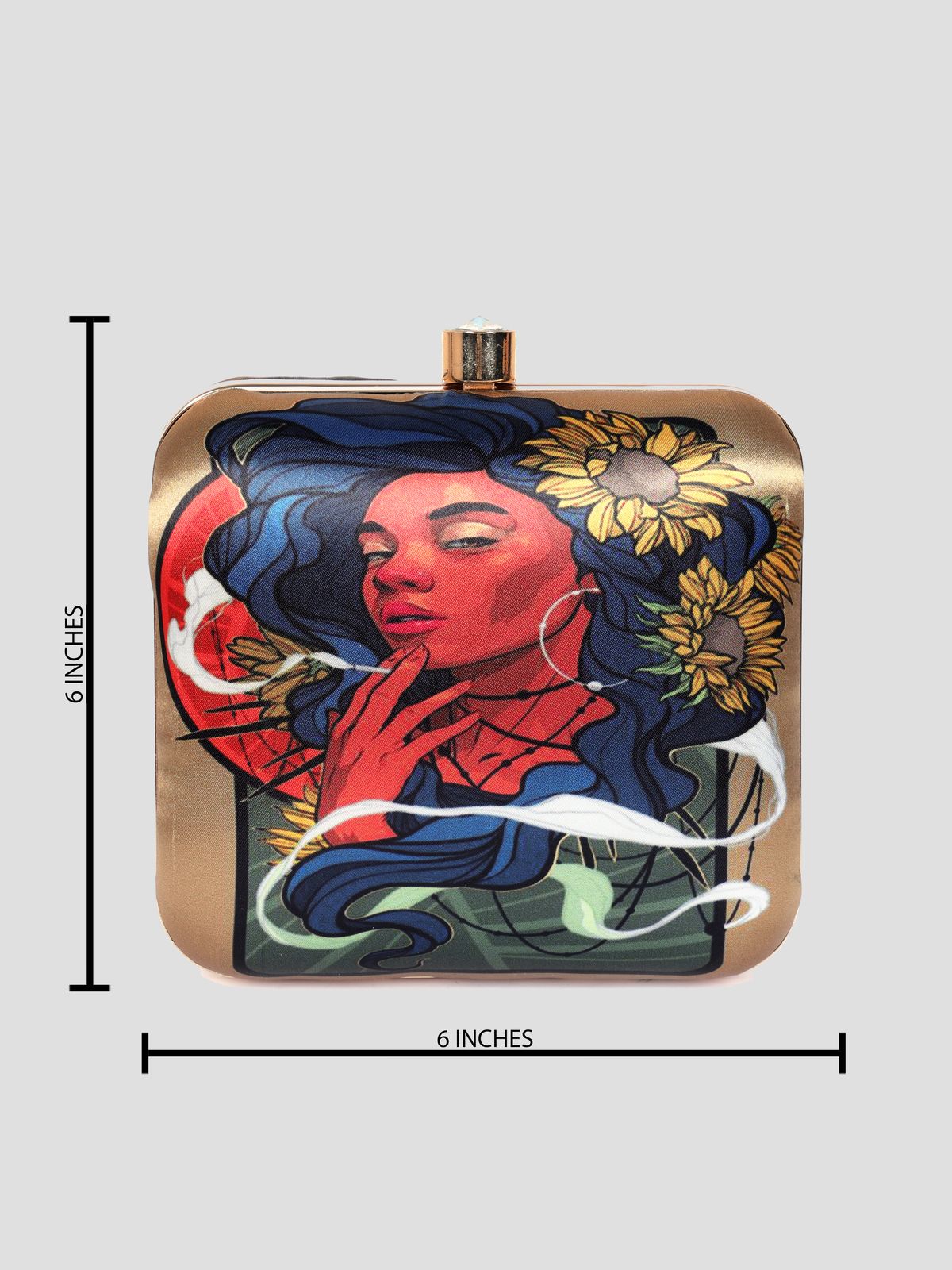 Swisni Printed Clutches - SWIS-1338 - Creative View