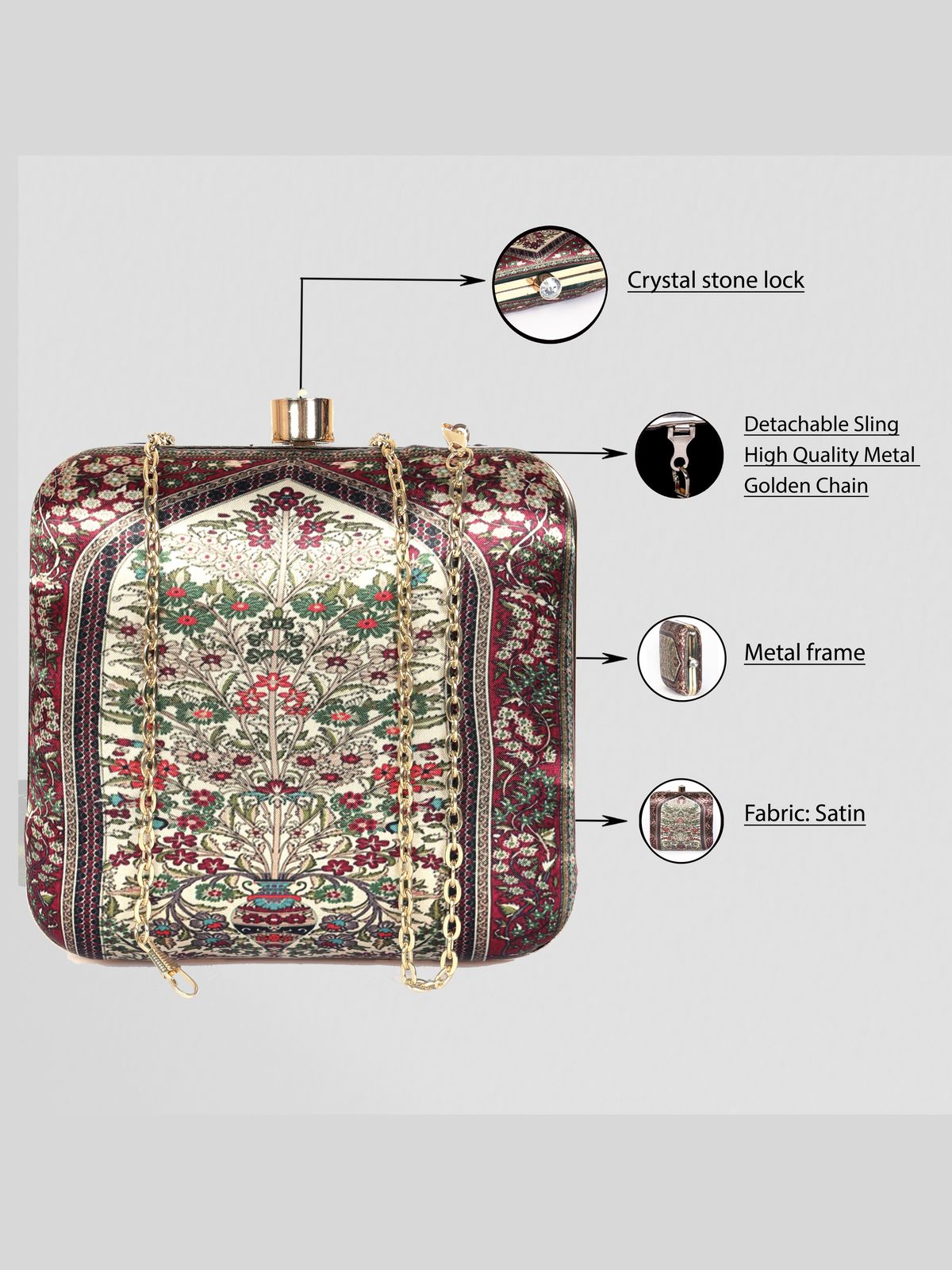 Swisni Printed Clutches - SWIS-1339 - Detail View 9