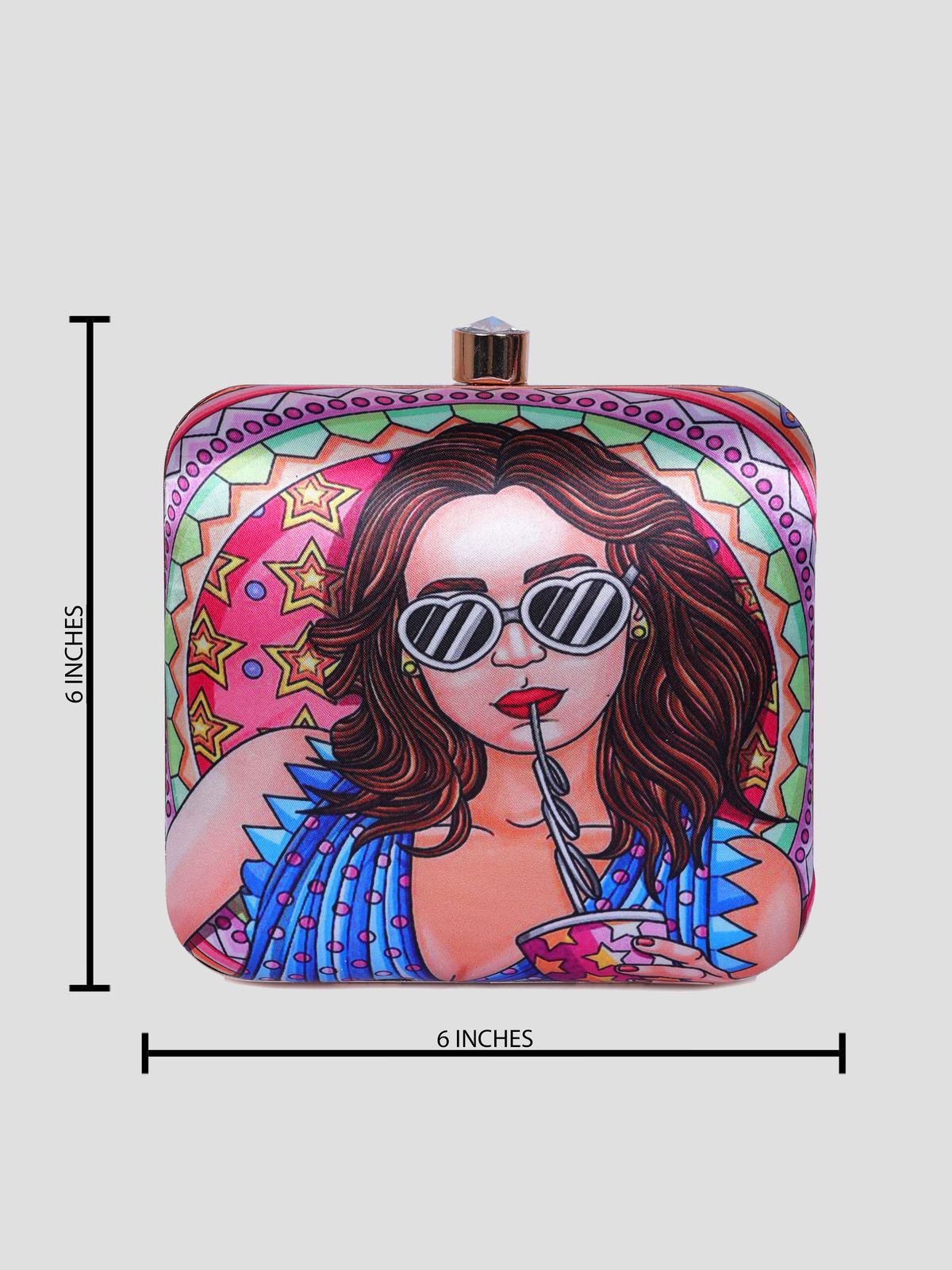 Swisni Printed Clutches - SWIS-1344 - Creative View