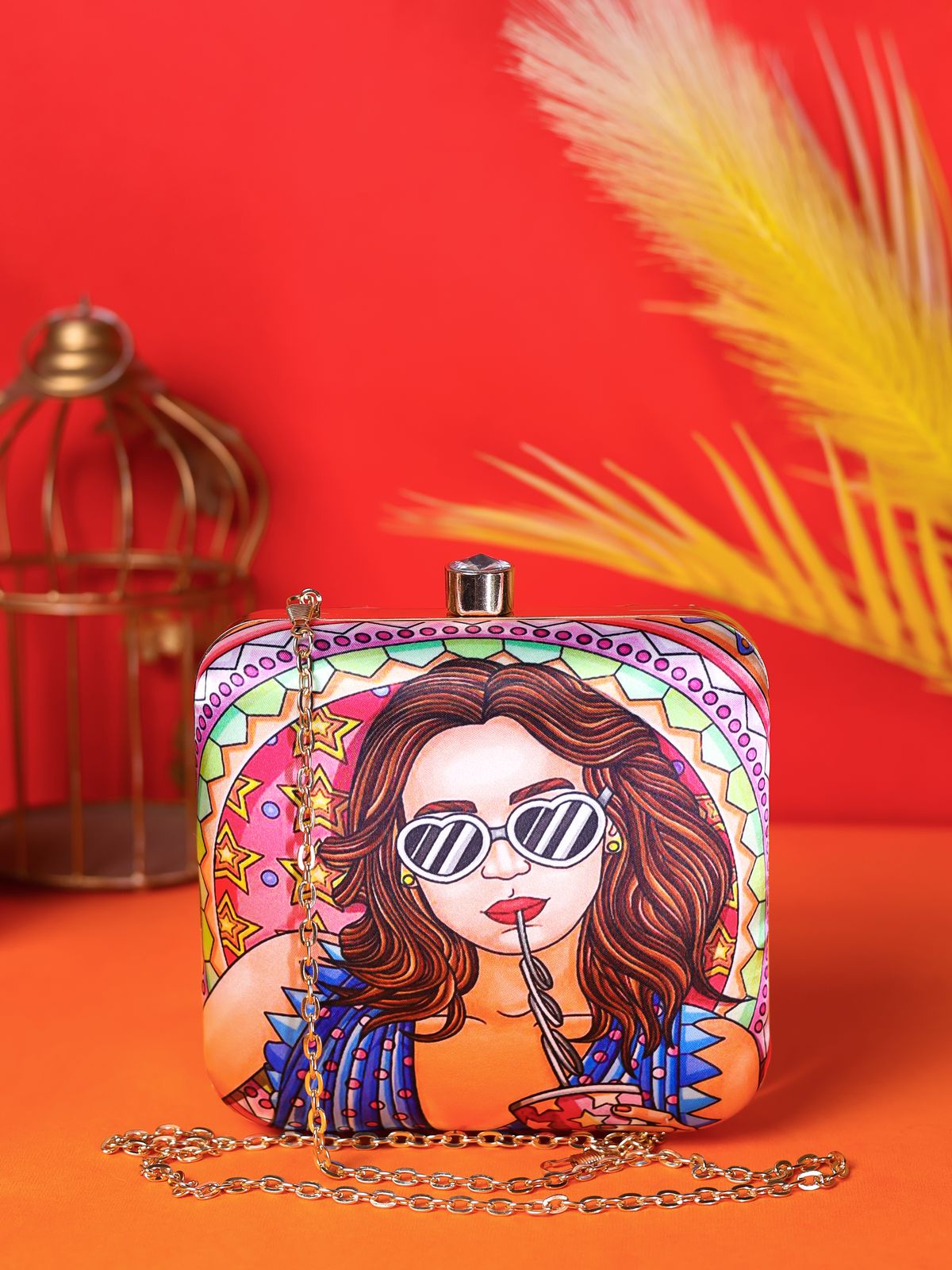 Swisni Printed Clutches - SWIS-1344 - Detail View 8