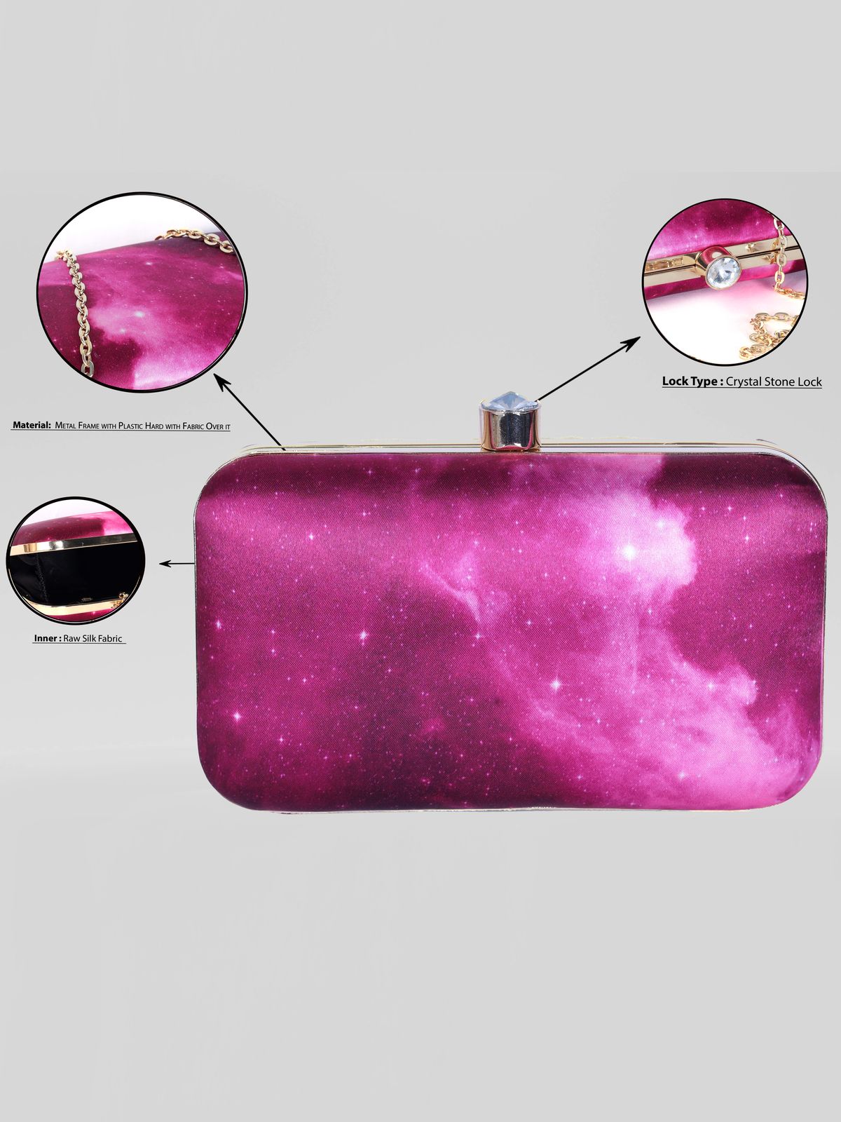 Swisni Printed Clutches - SWIS-1356 - Detail View 7
