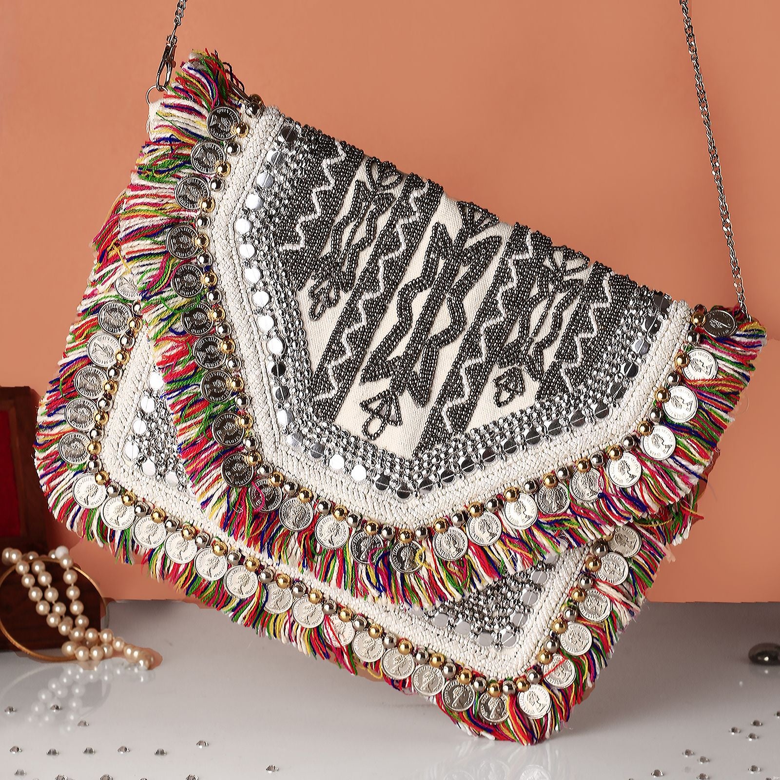 Swisni Banjara Boho Bag - SWIS-1364 - Detail View 2