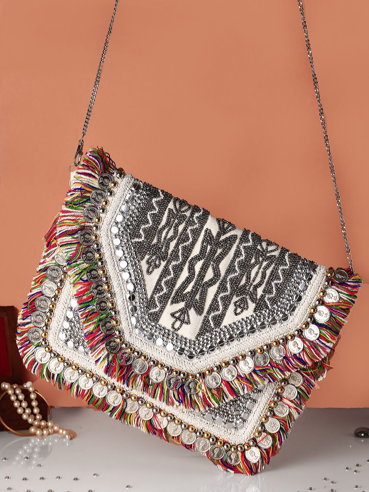 Swisni Banjara Boho Bag - SWIS-1364 - Detail View 9