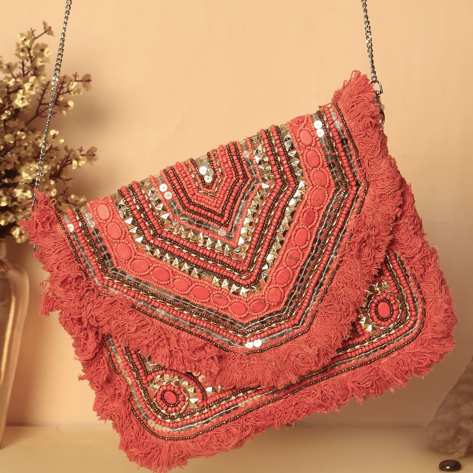 Swisni Banjara Boho Bag - SWIS-1366 - Detail View 7