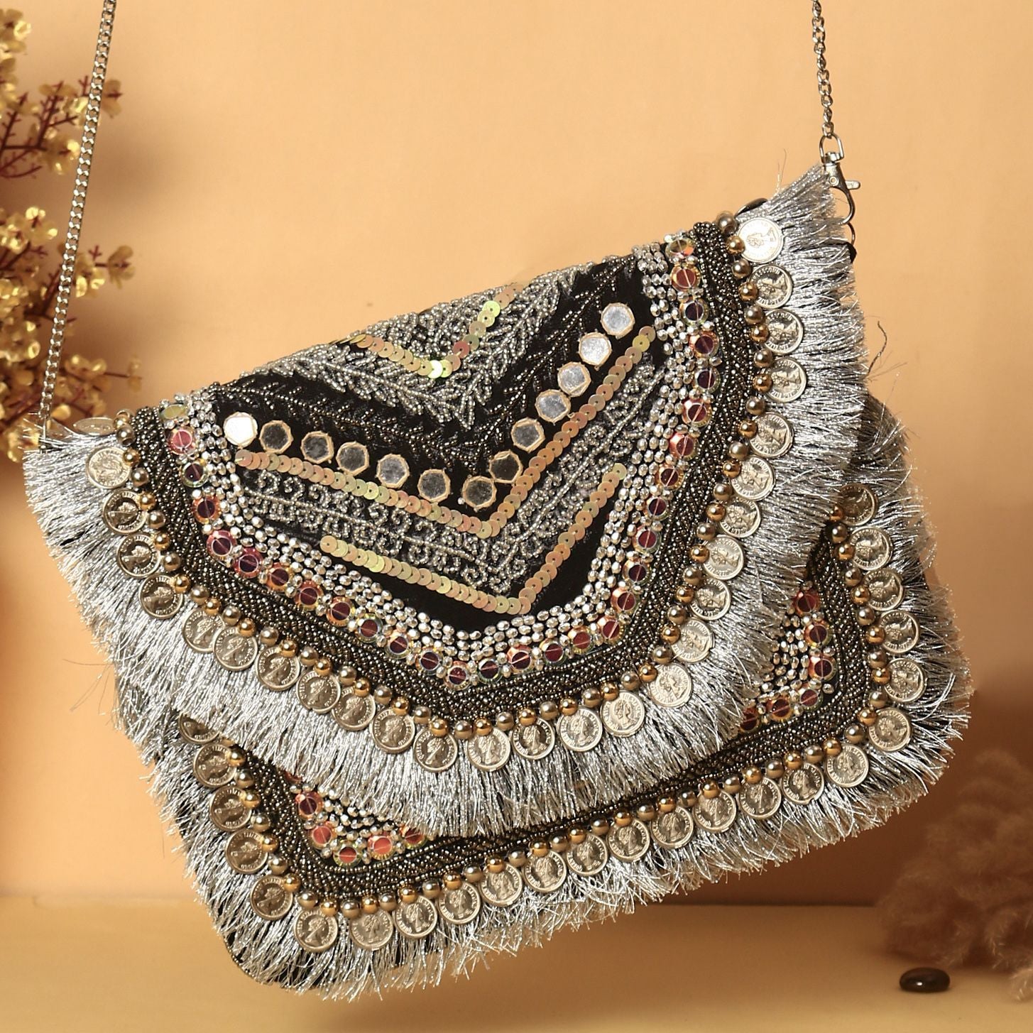 Swisni Banjara Boho Bag - SWIS-1367 - Detail View 7