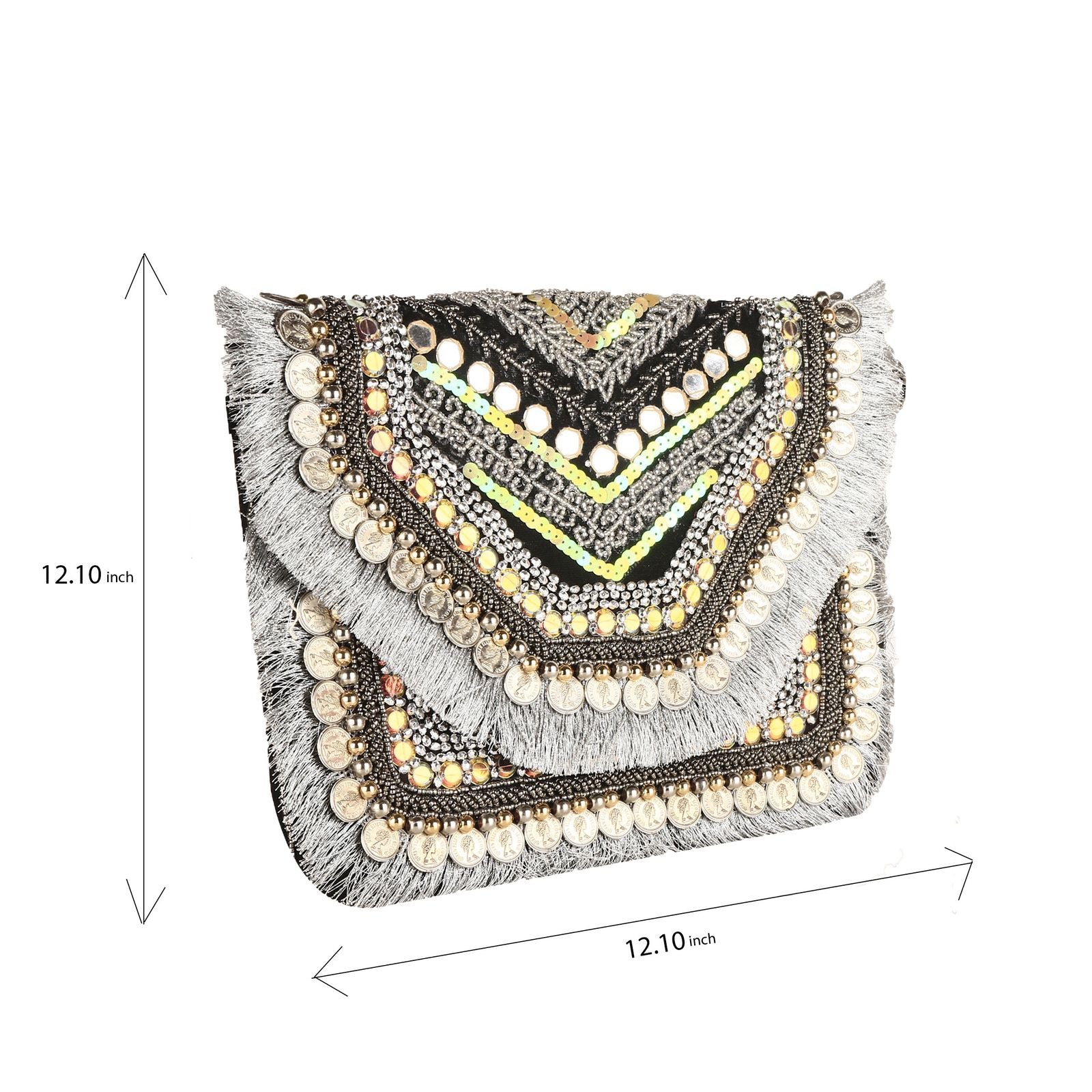 Swisni Banjara Boho Bag - SWIS-1367 - Detail View 8