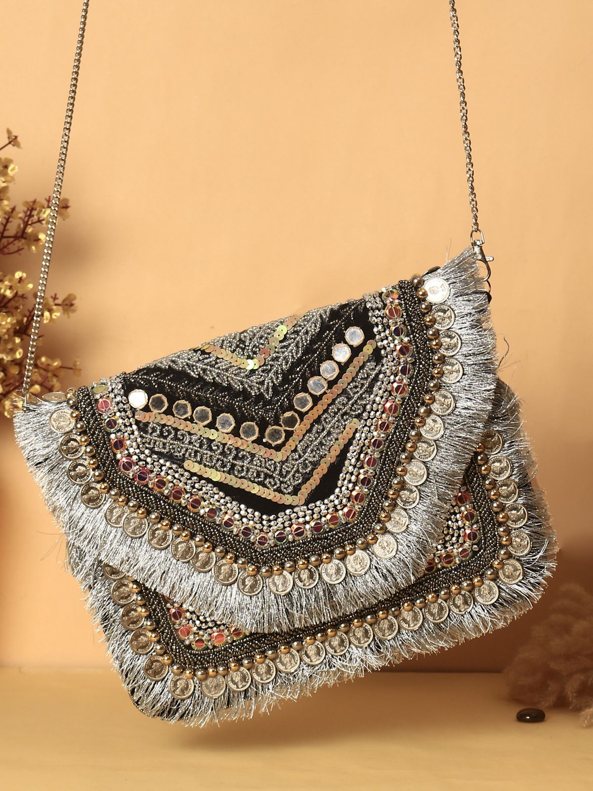 Swisni Banjara Boho Bag - SWIS-1367 - Detail View 9