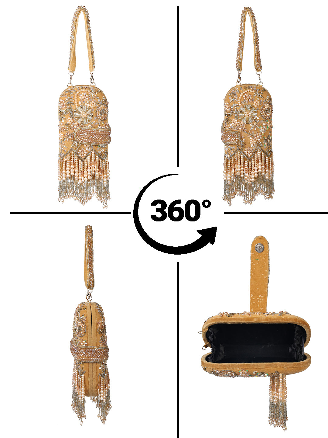 Swisni Embroidered Clutches - SWIS-1479 - Detail View 3