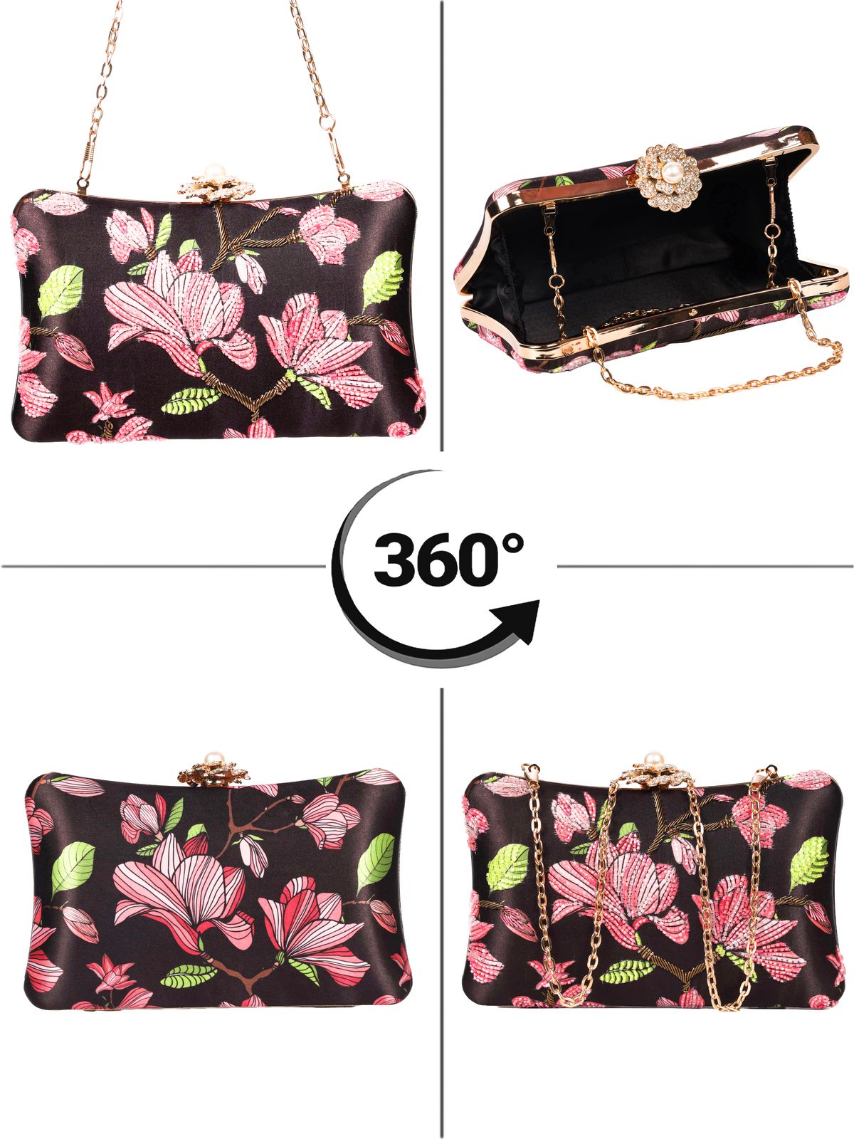 Swisni Embroidered Clutches - SWIS-1626 - Detail View 7