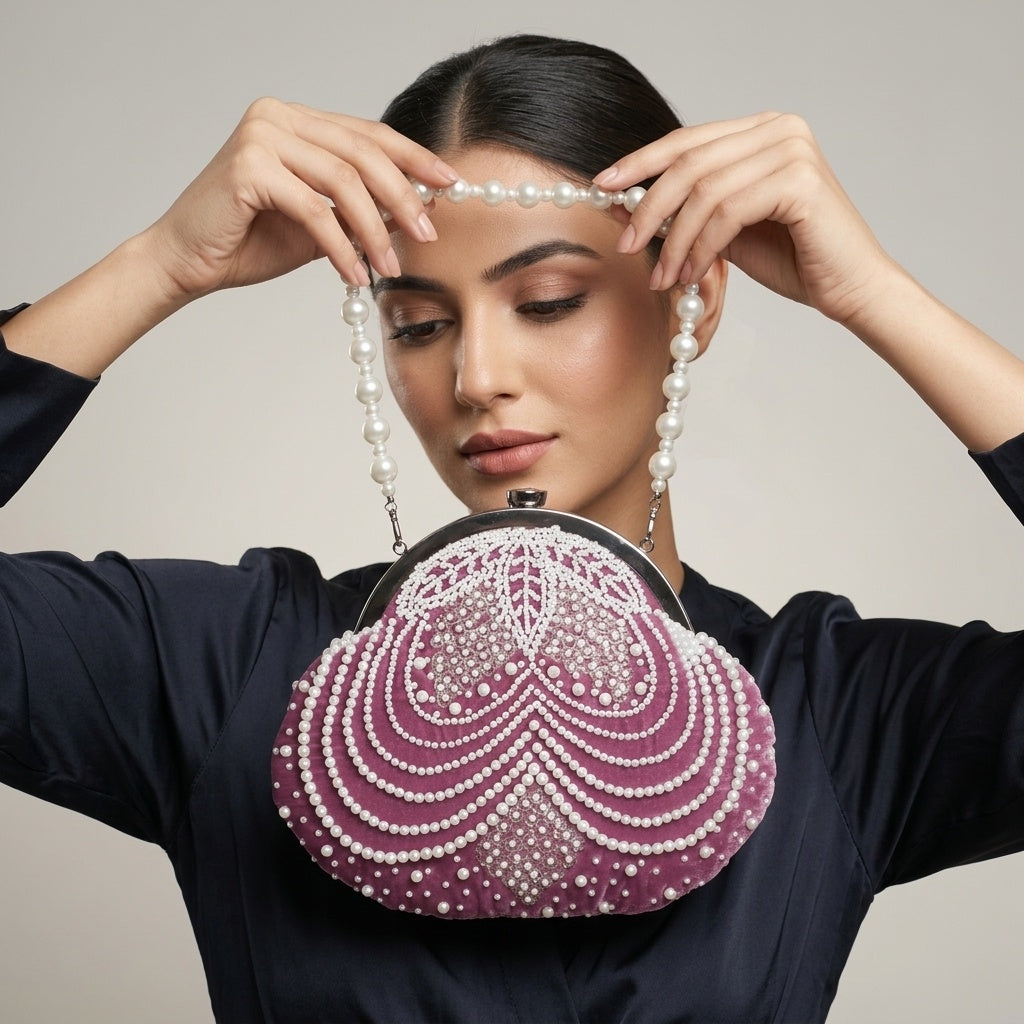 Swisni Handcrafted Batua Bag for Women | Bridal Ethnic Purse | Wedding Festive Handbag | Pre-Order | SWIS-16