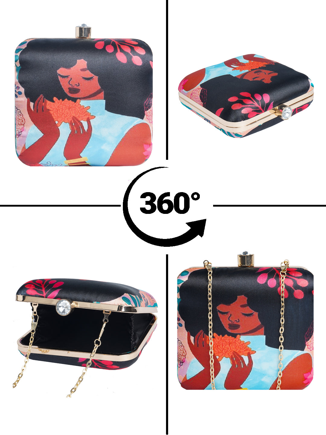 Swisni Printed Clutches - SWIS-1723 - Detail View 21