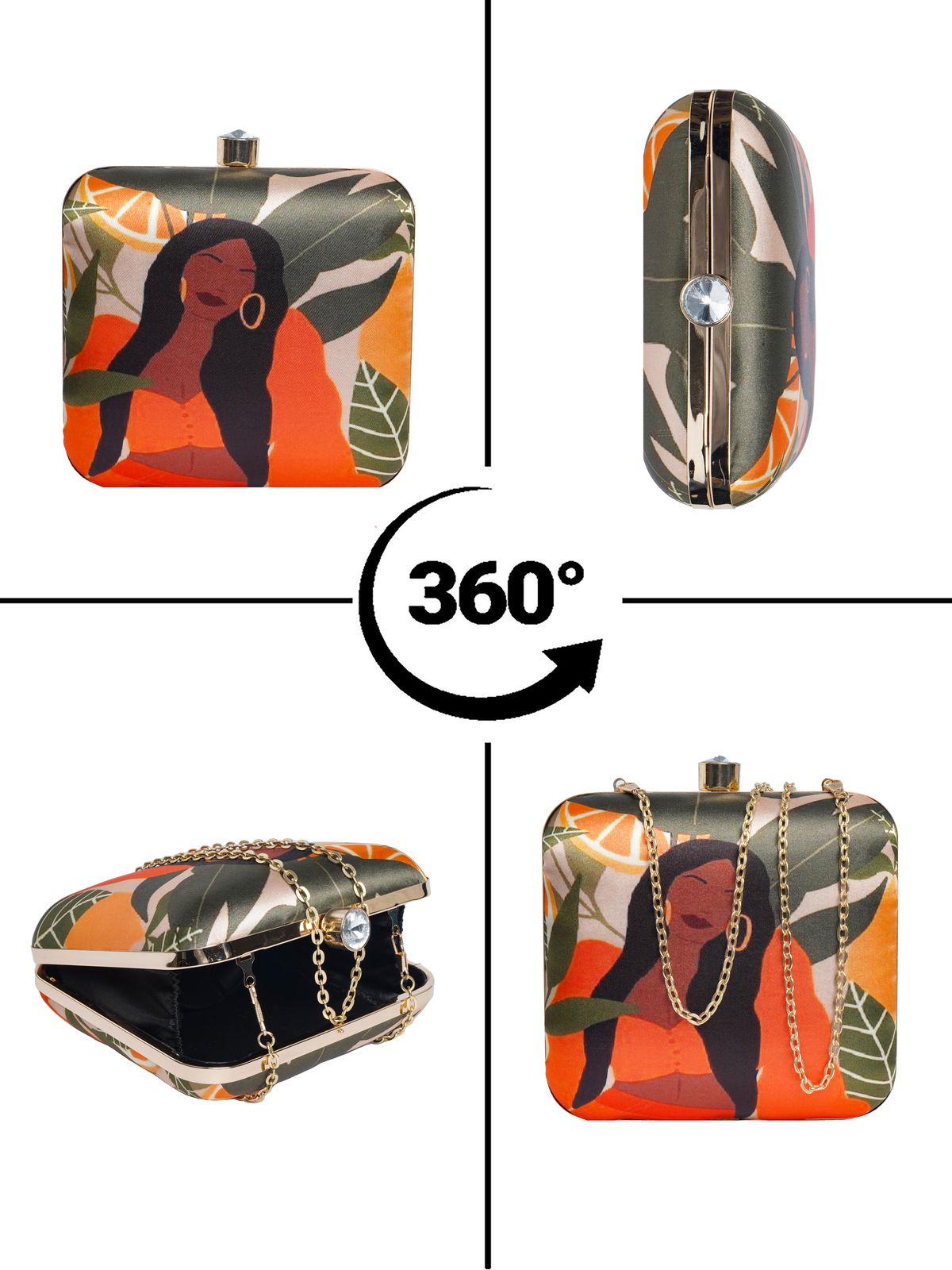 Swisni Printed Clutches - SWIS-1725 - Detail View 11
