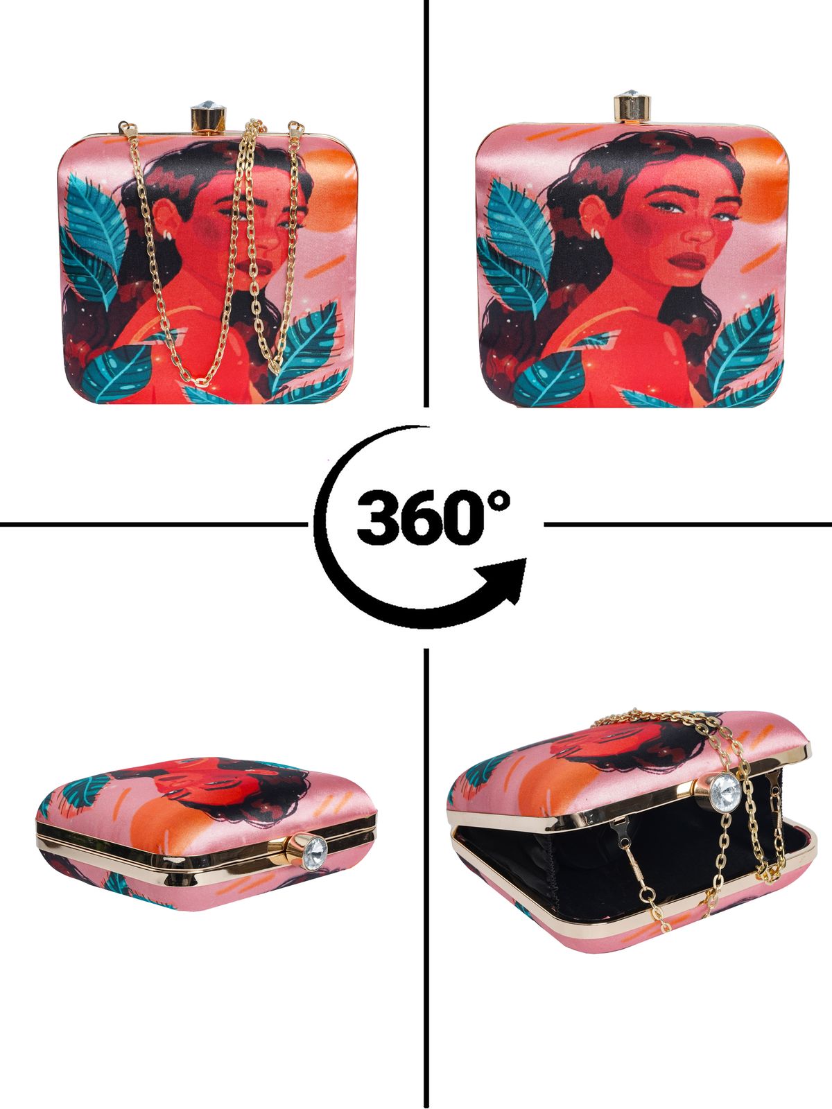 Swisni Printed Clutches - SWIS-1726 - Detail View 13