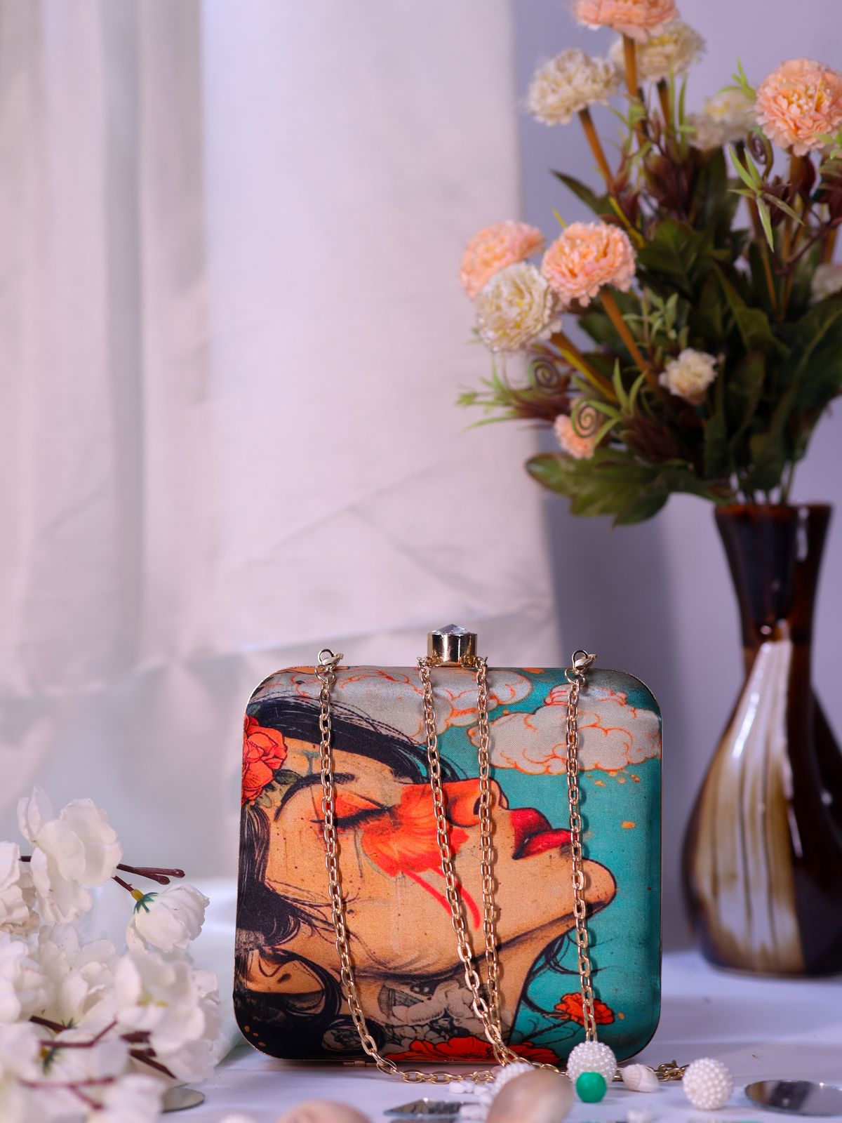 Swisni Printed Clutches - SWIS-1730 - Creative View