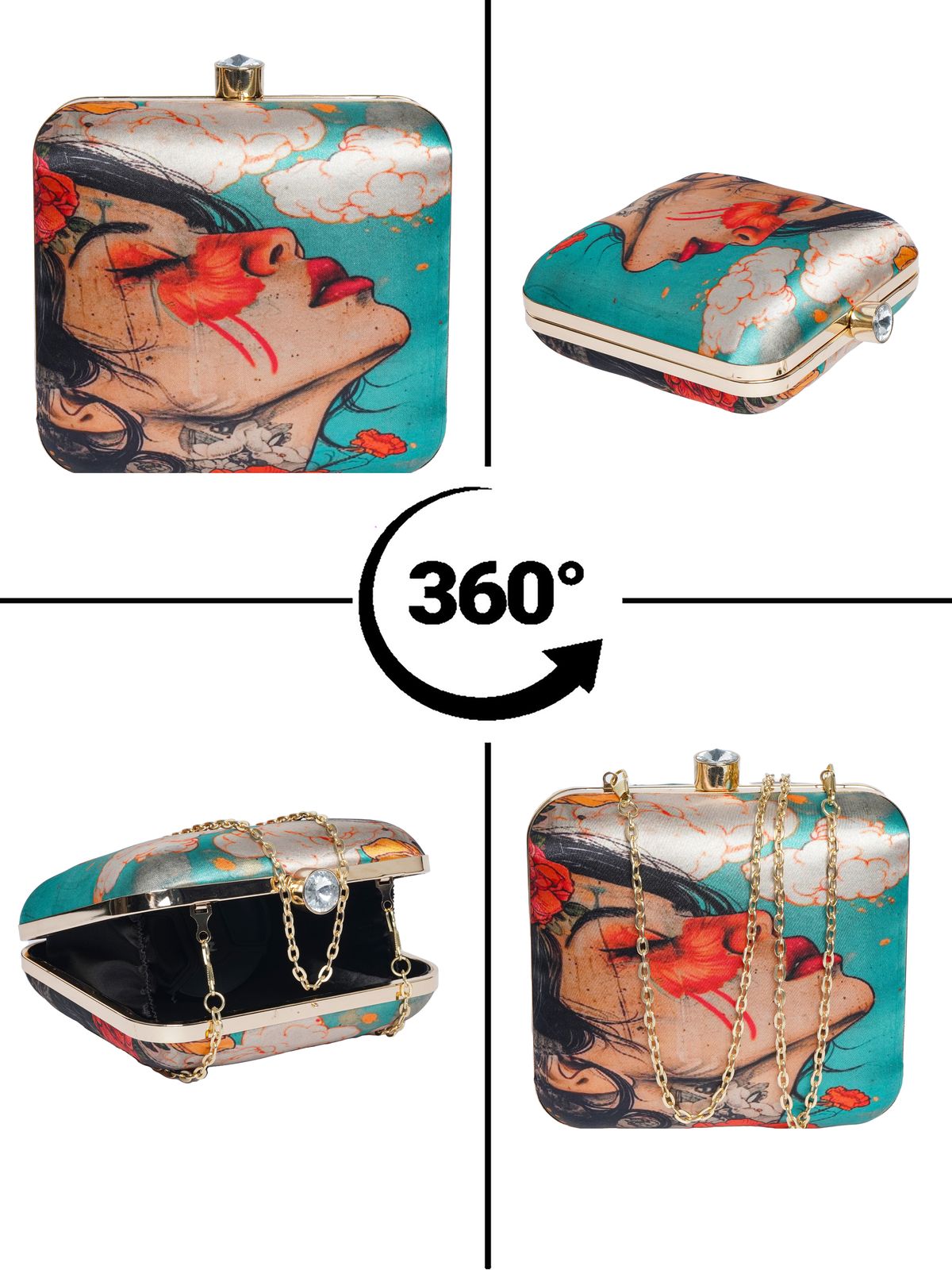 Swisni Printed Clutches - SWIS-1730 - Detail View 13