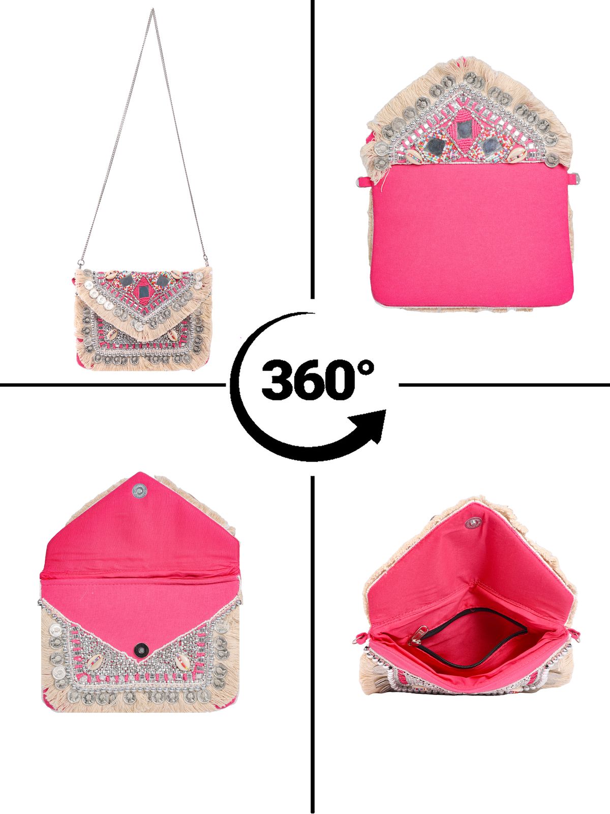 Swisni Banjara Boho Bag - SWIS-1733 - Detail View 13
