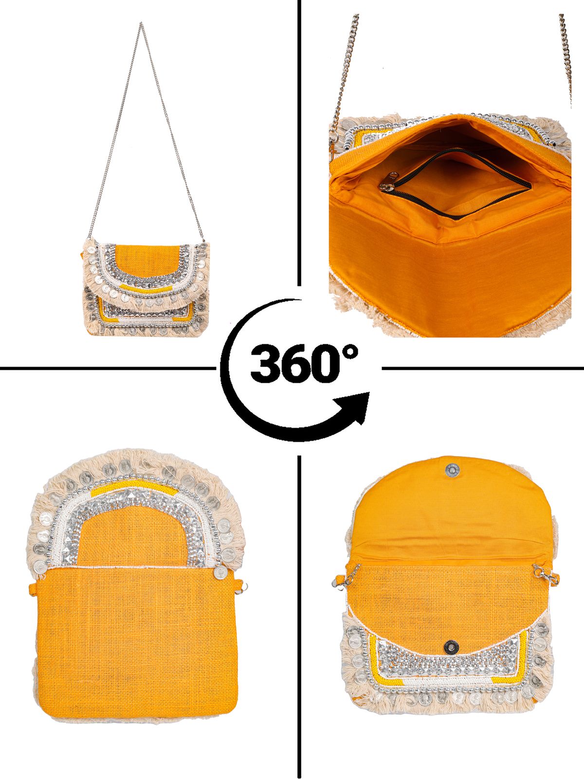 Swisni Banjara Boho Bag - SWIS-1734 - Detail View 10