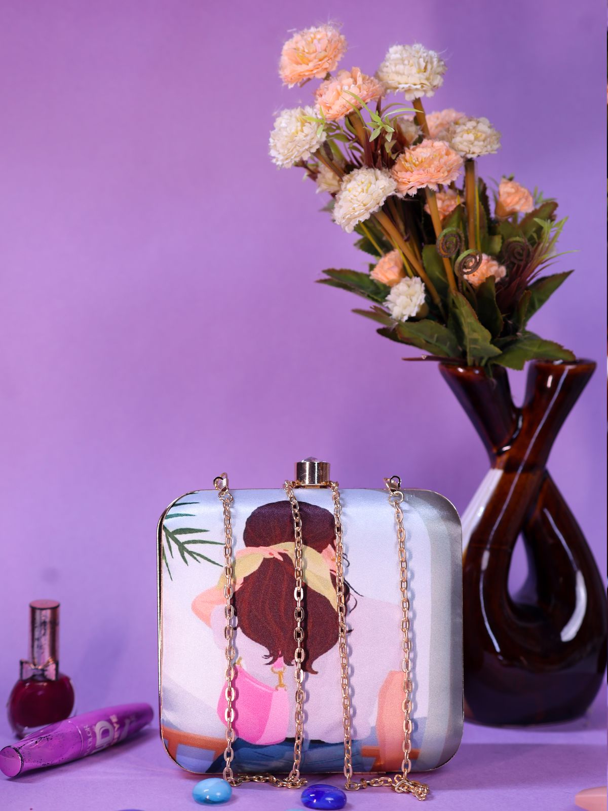 Swisni Printed Clutches - SWIS-2073 - Creative View
