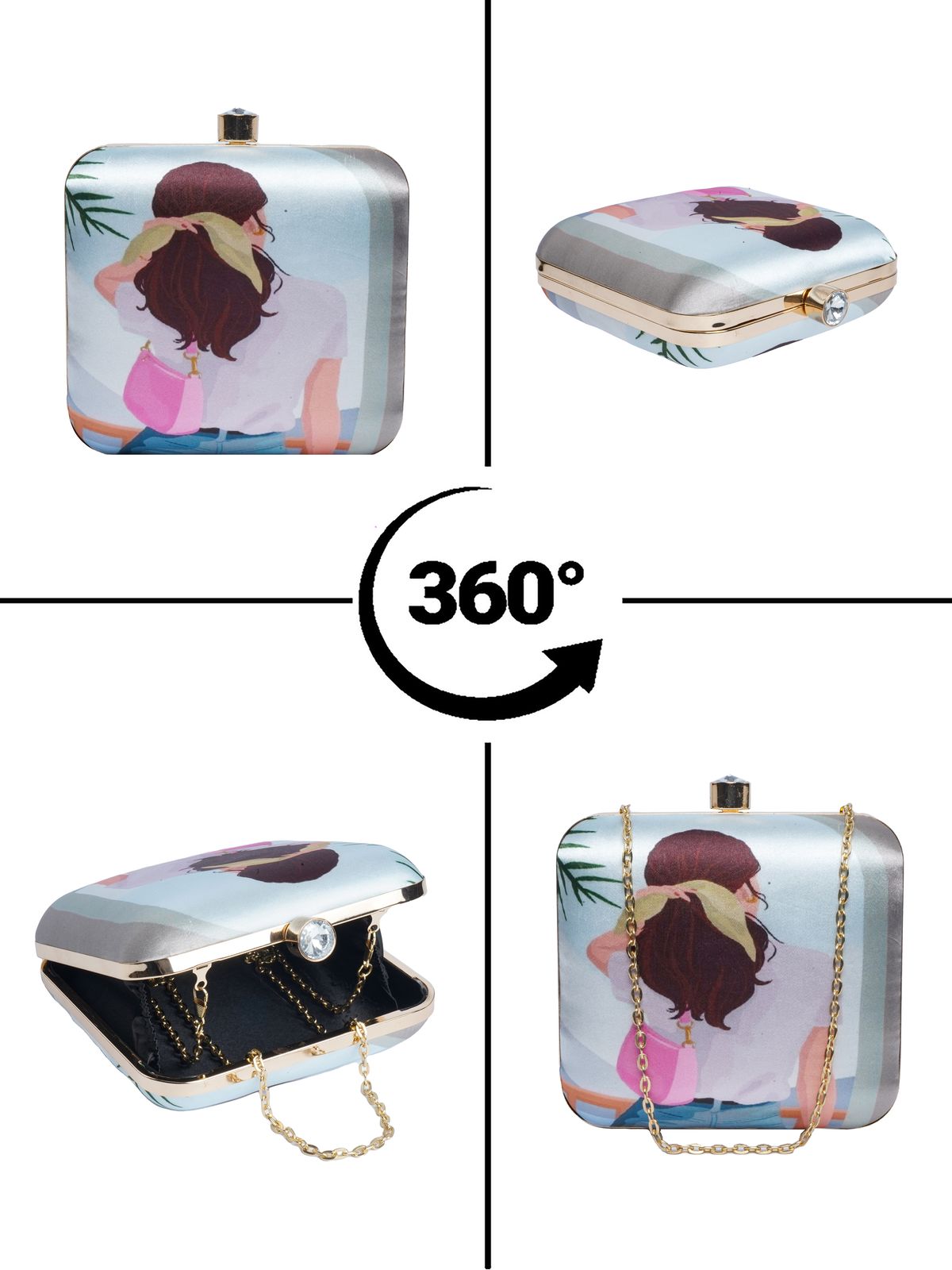 Swisni Printed Clutches - SWIS-2073 - Detail View 13