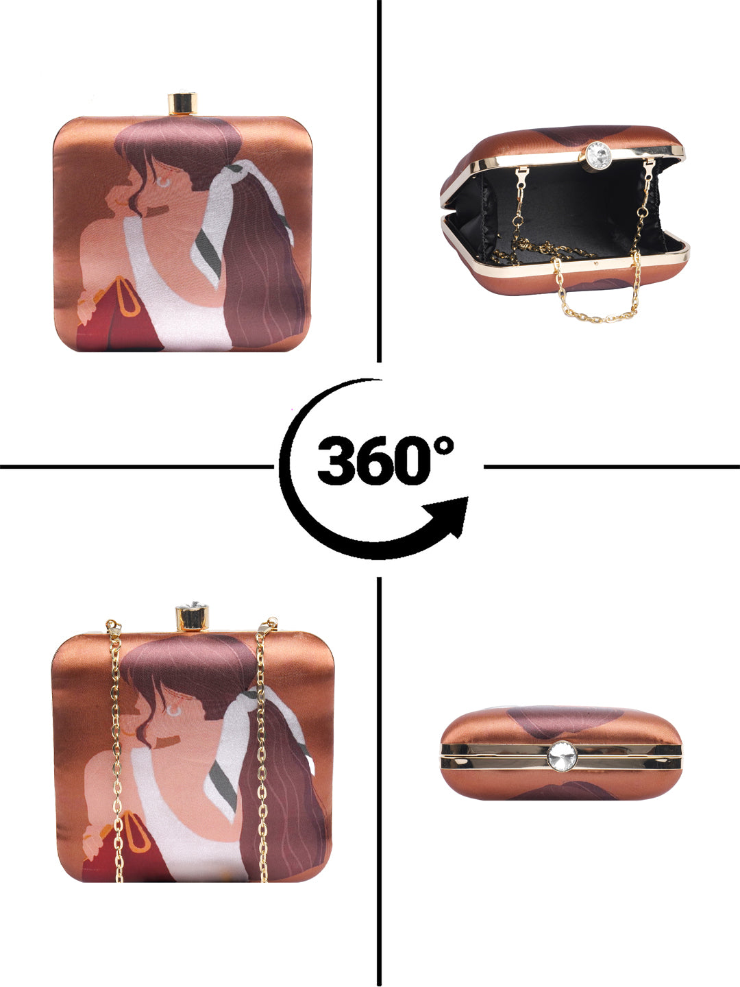 Swisni Printed Clutches - SWIS-2074 - Detail View 13