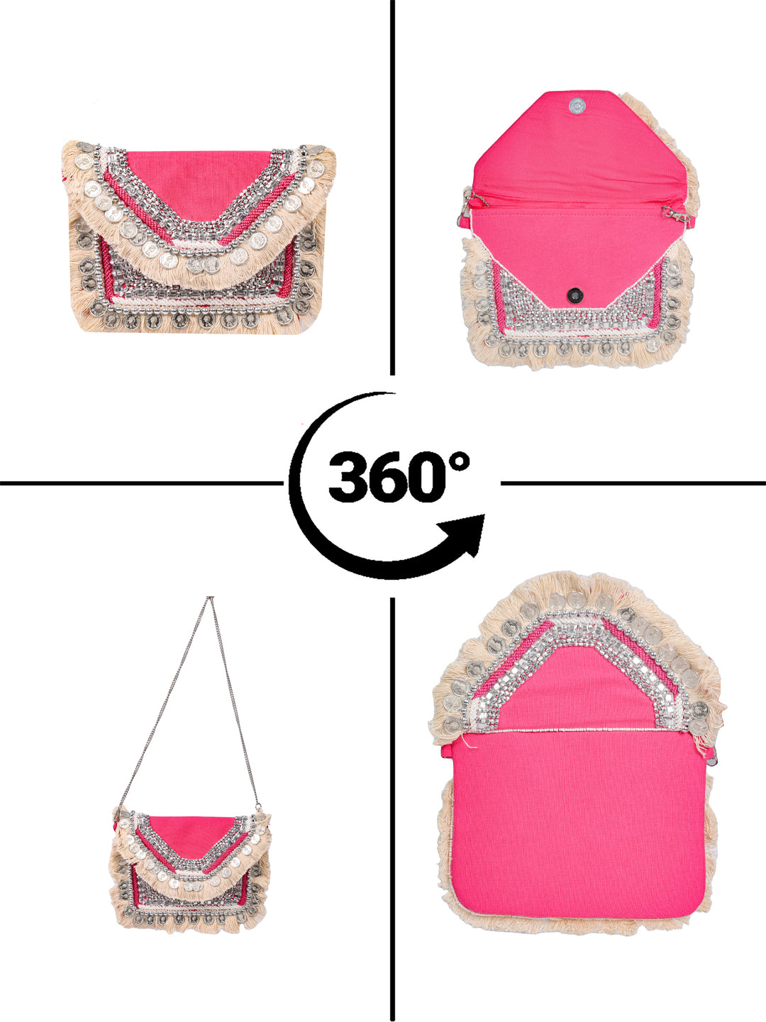Swisni Banjara Boho Bag - SWIS-2076 - Detail View 8