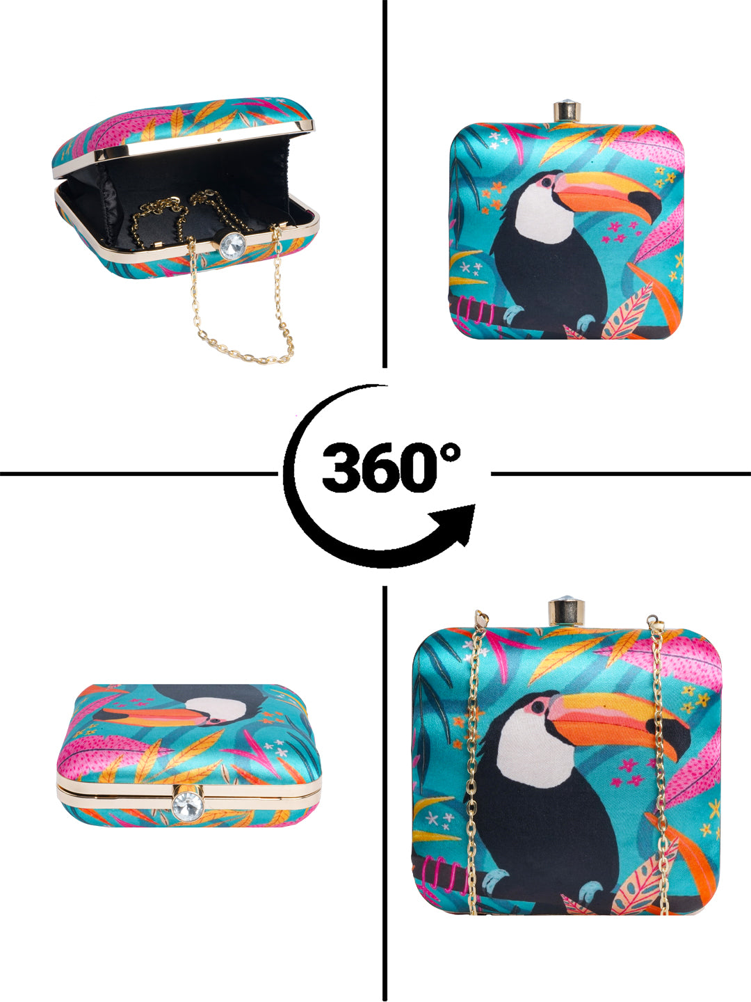 Swisni Printed Clutches - SWIS-2084 - Creative View
