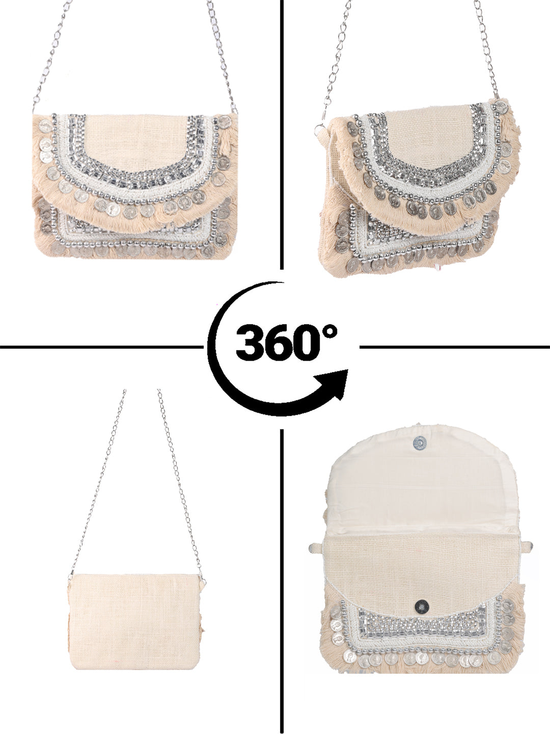 Swisni Banjara Boho Bag - SWIS-2088 - Detail View 7