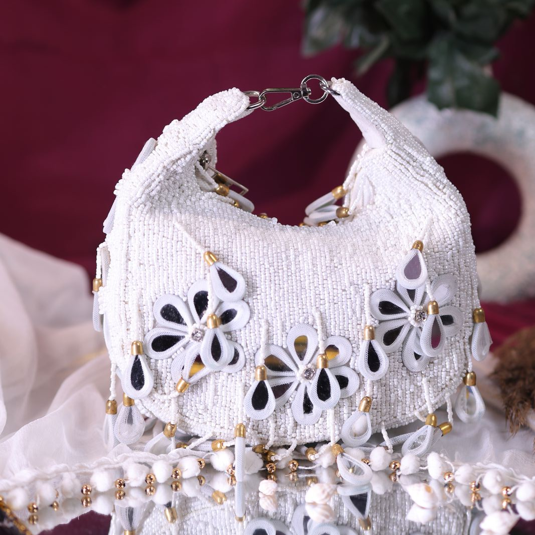 Swisni Chic Moon-Shaped Evening Clutch Bag | SWIS-2090