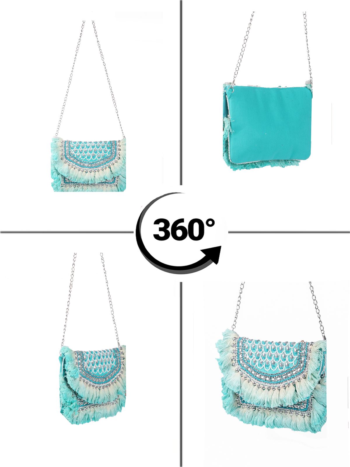 Swisni Banjara Boho Bag - SWIS-2091 - Detail View 7