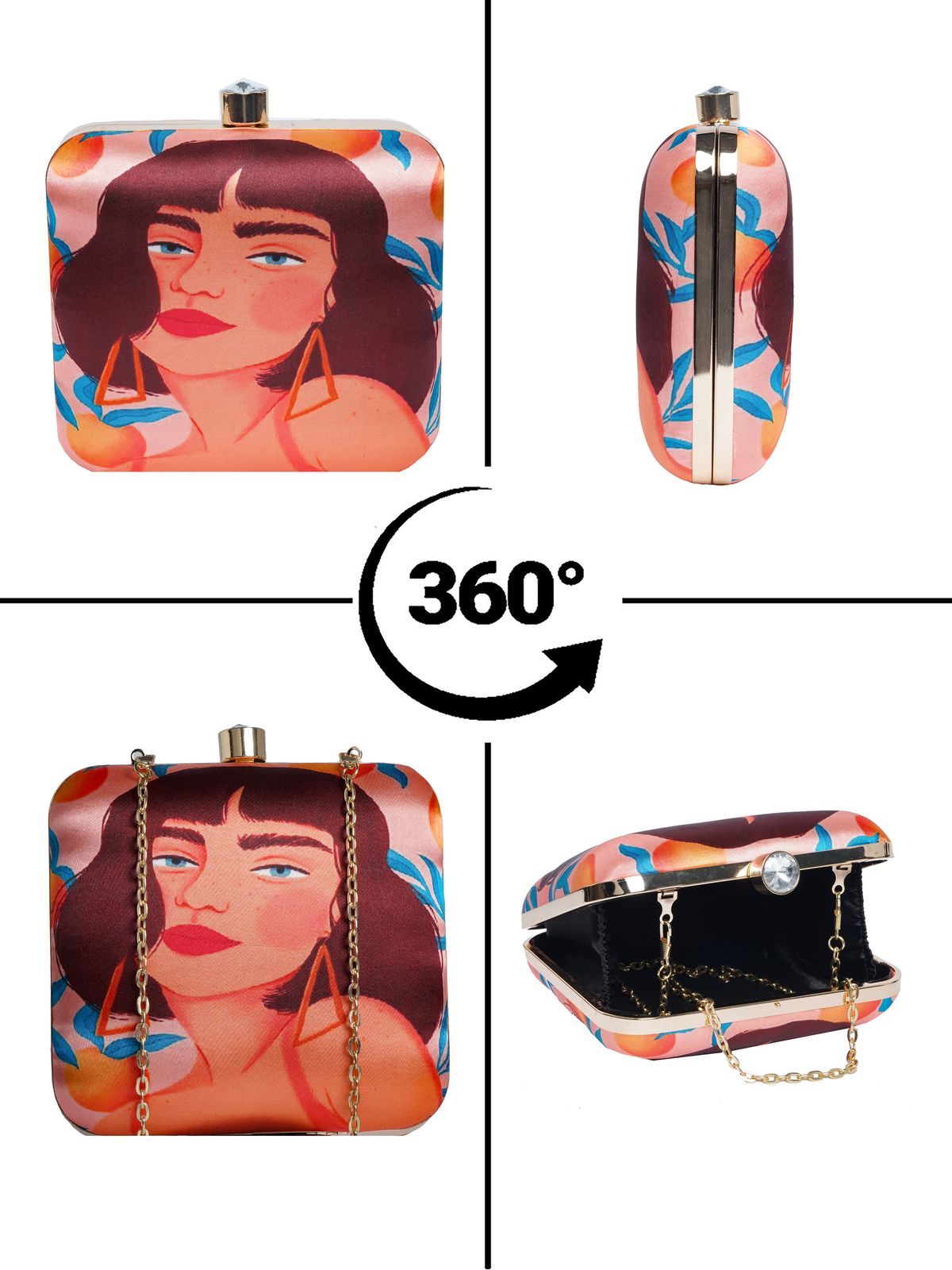 Swisni Printed Clutches - SWIS-2098 - Detail View 16