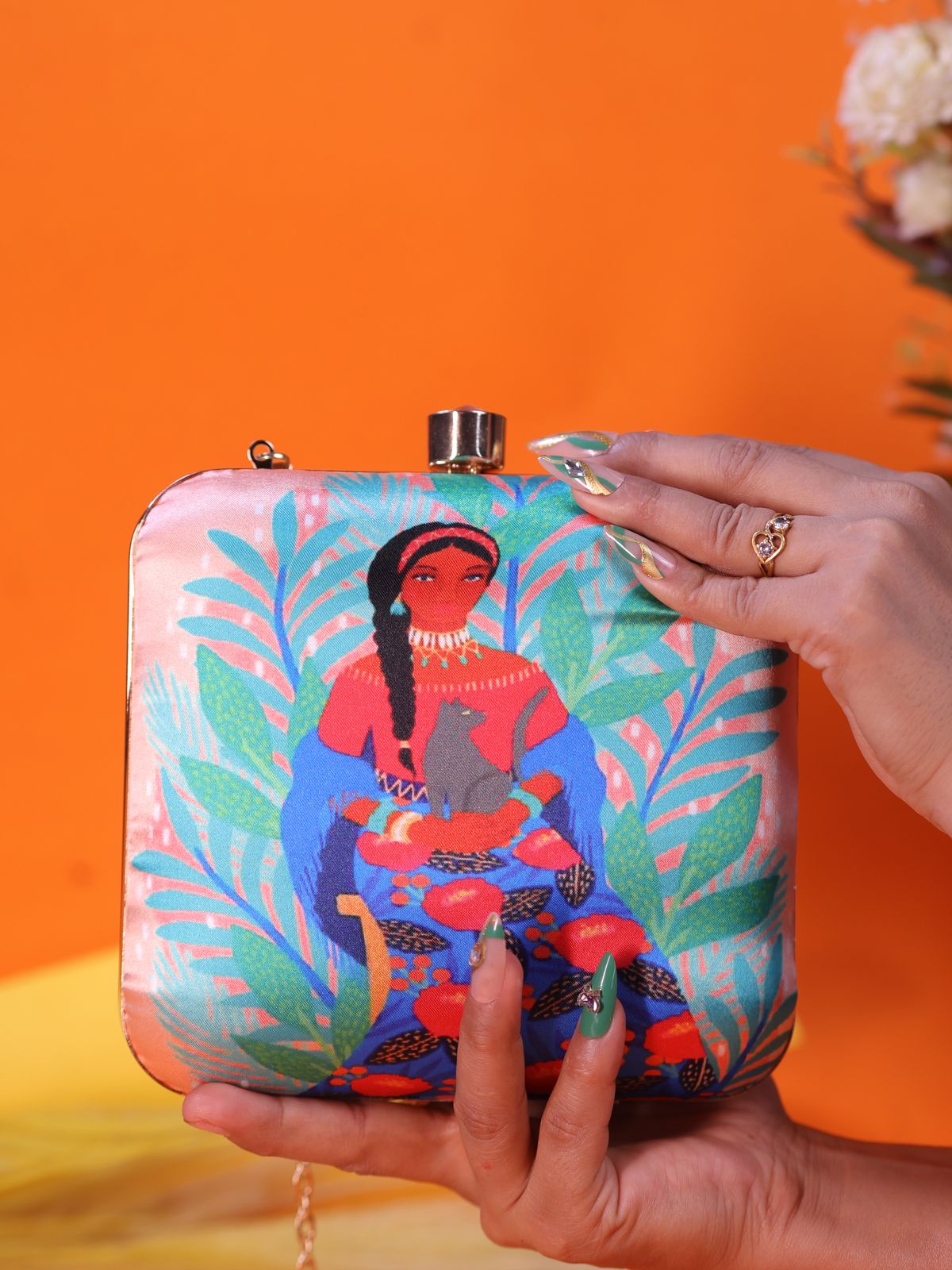 Swisni Printed Clutches - SWIS-2099 - Creative View