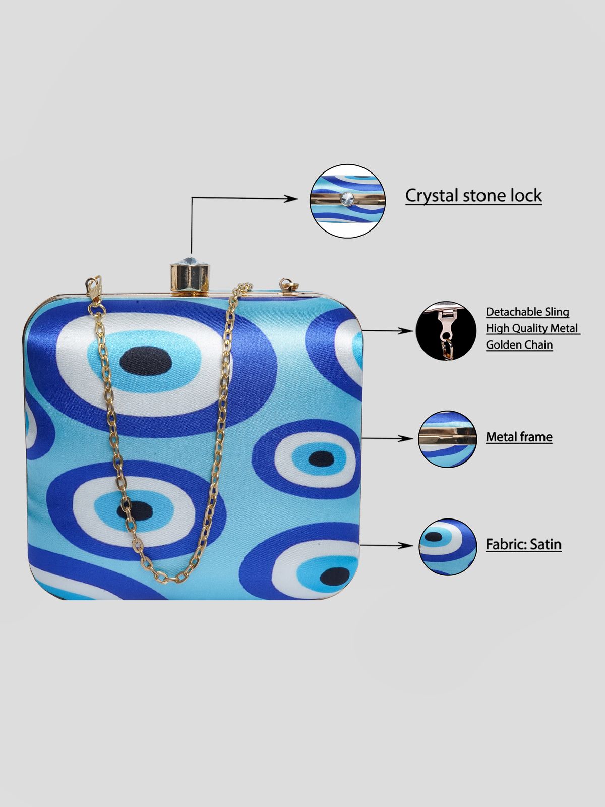 Swisni Printed Clutches - SWIS-2100 - Detail View 12