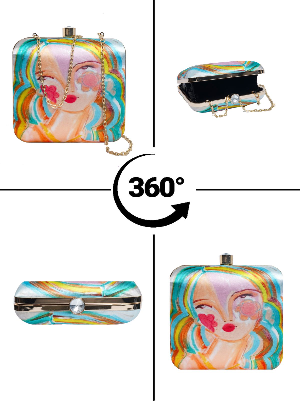 Swisni Printed Clutches - SWIS-2102 - Detail View 12