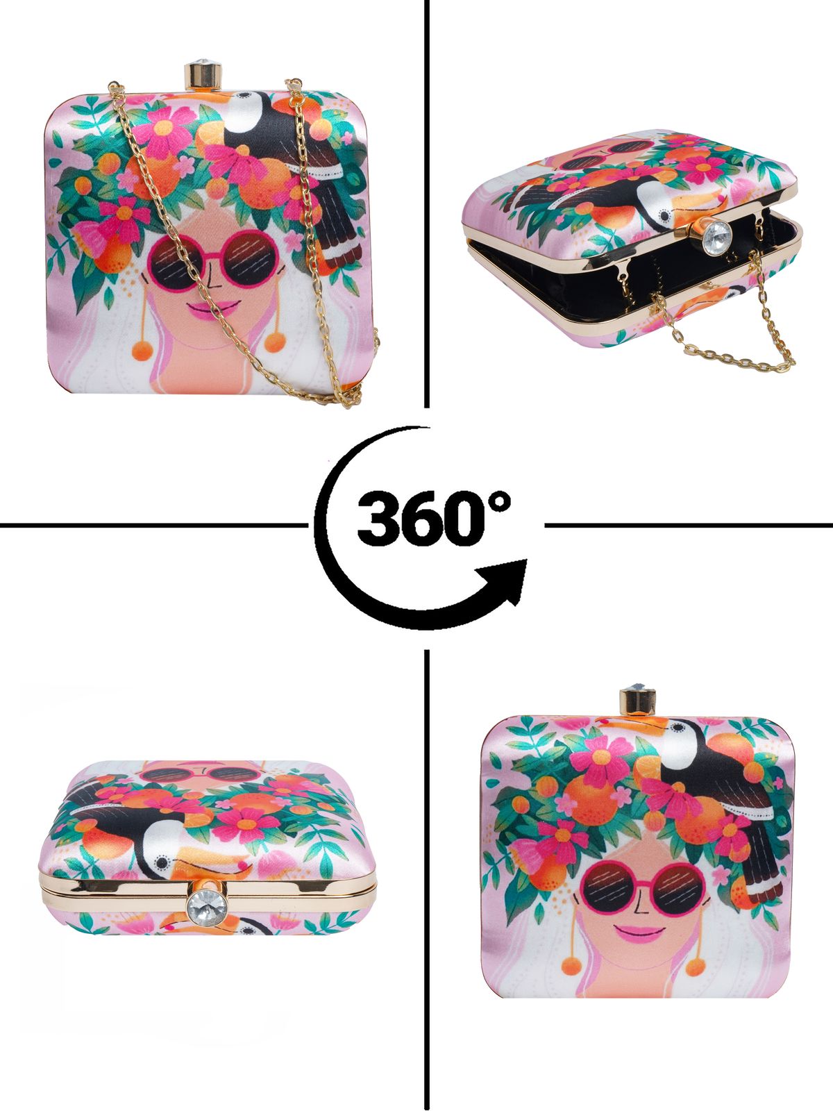 Swisni Printed Clutches - SWIS-2103 - Detail View 12