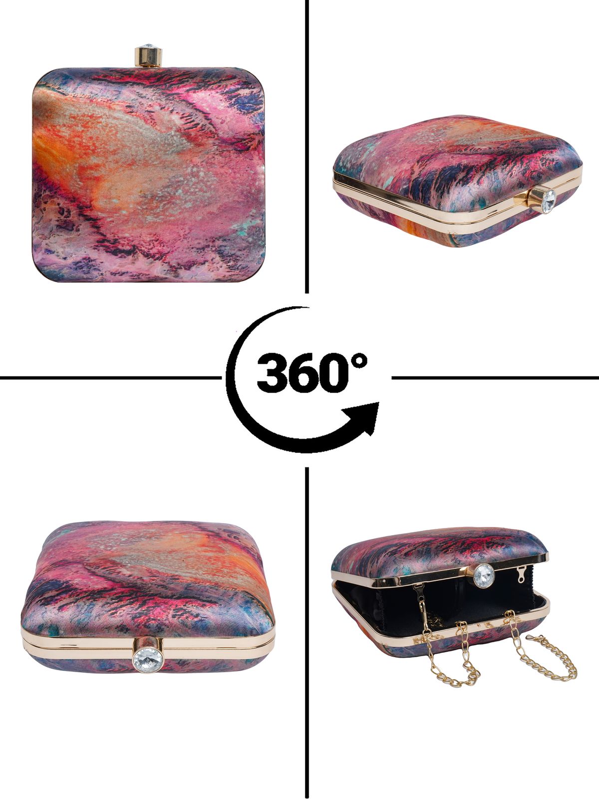 Swisni Printed Clutches - SWIS-2104 - Detail View 12