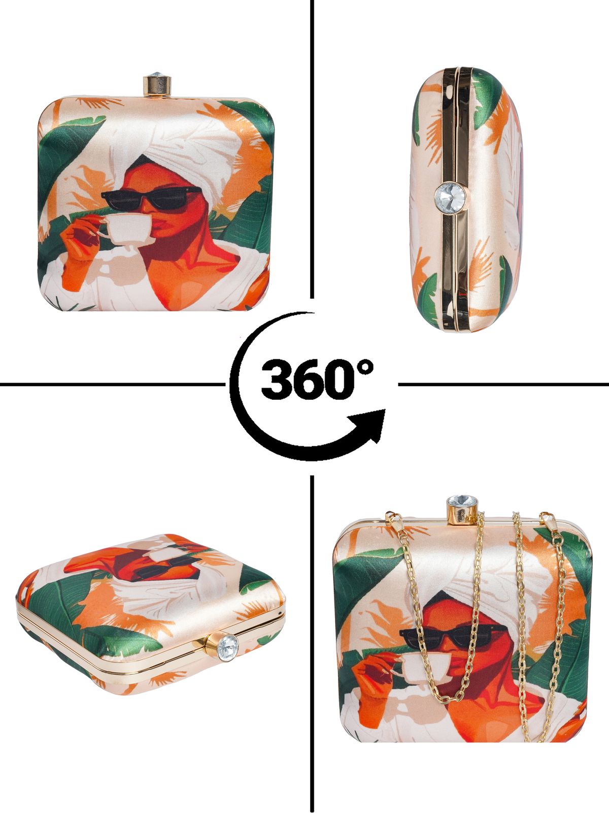 Swisni Printed Clutches - SWIS-2109 - Detail View 12