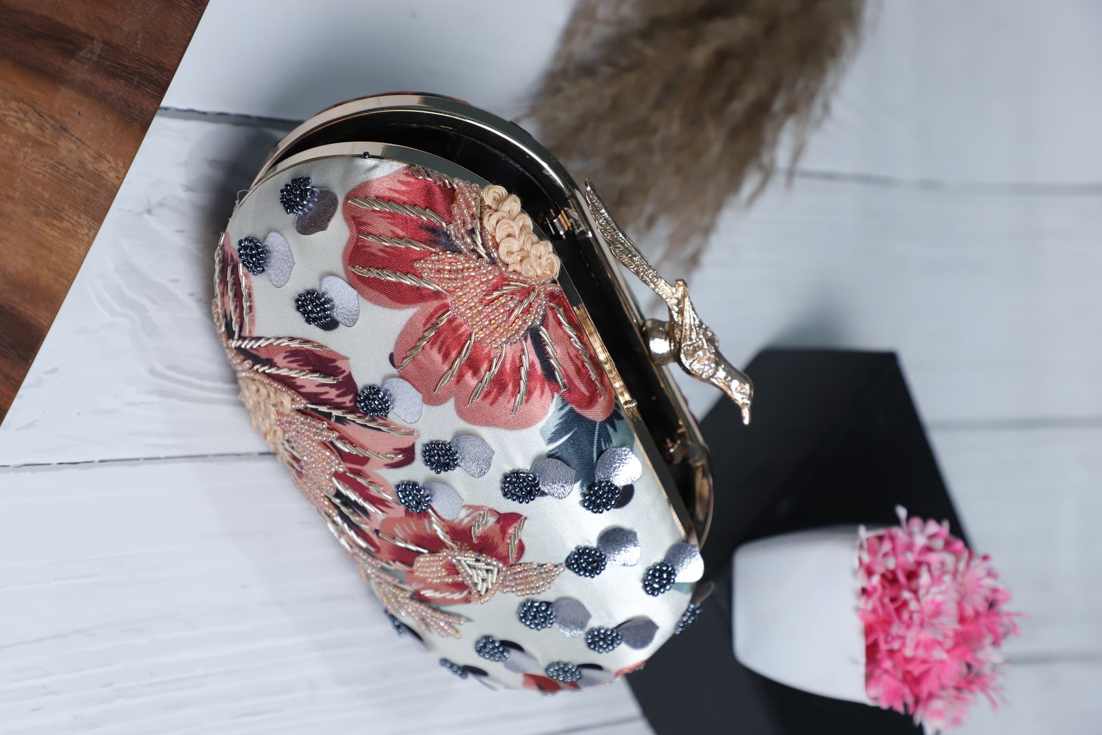 Swisni Embroidered Clutches - SWIS-241 - Detail View 4