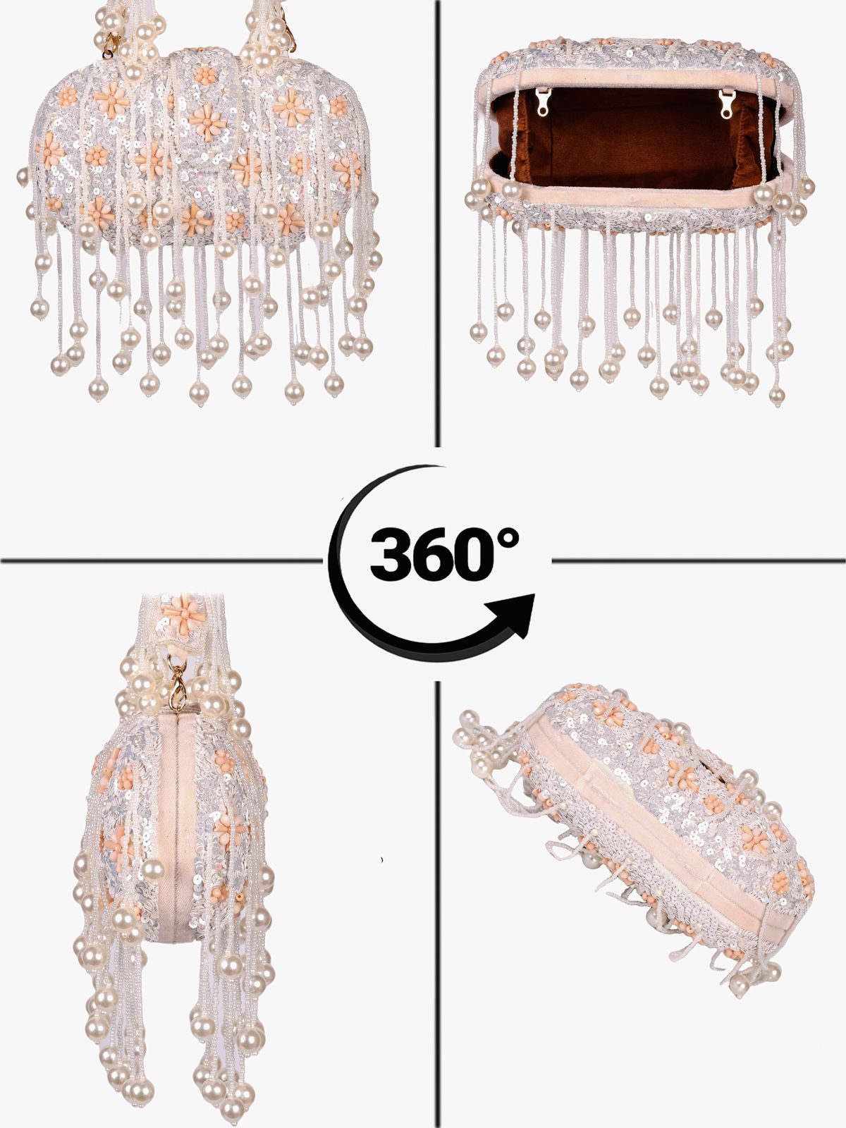 Swisni Embroidered Clutches - SWIS-3042 - Detail View 6