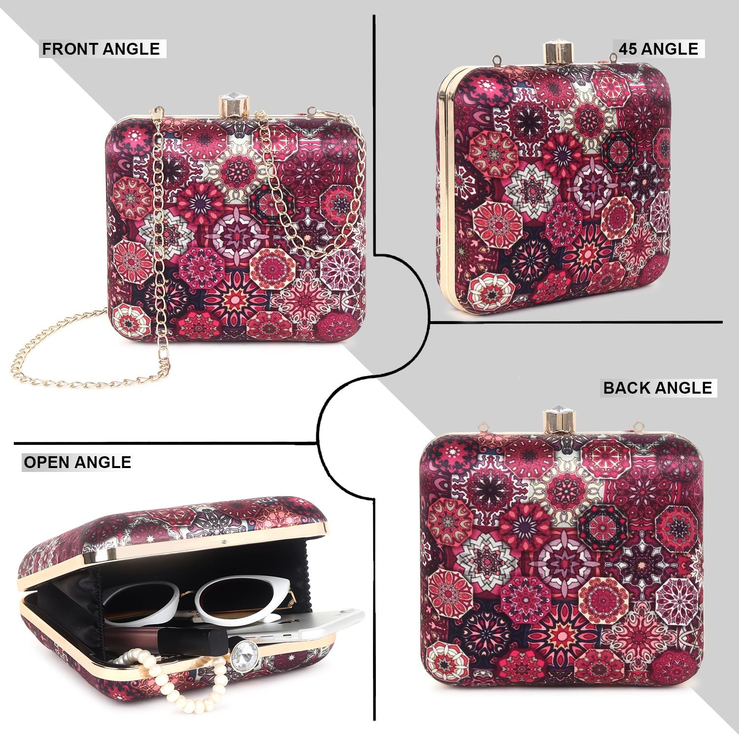 Swisni Printed Clutches - SWIS-389 - Detail View 4