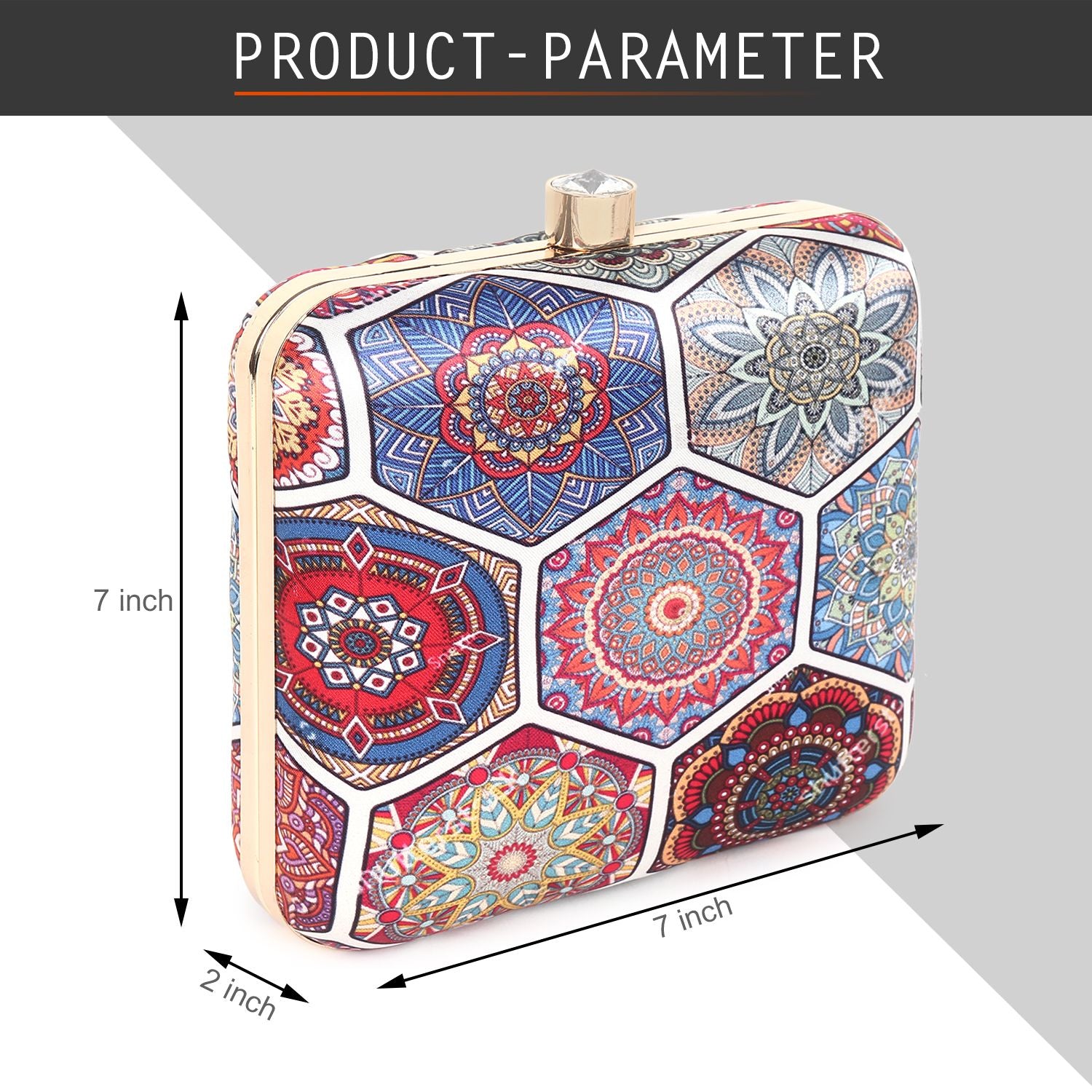 Swisni Printed Clutches - SWIS-394 - Detail View 2