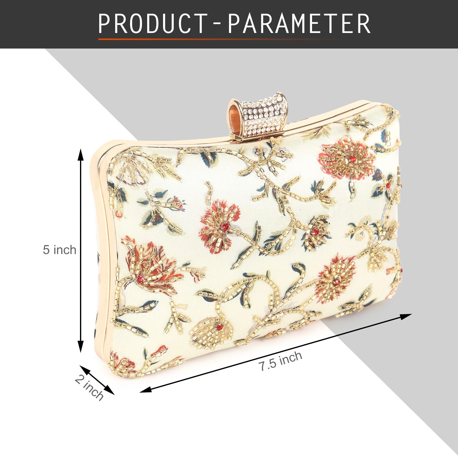 Swisni Embroidered Clutches - SWIS-396 - Detail View 2