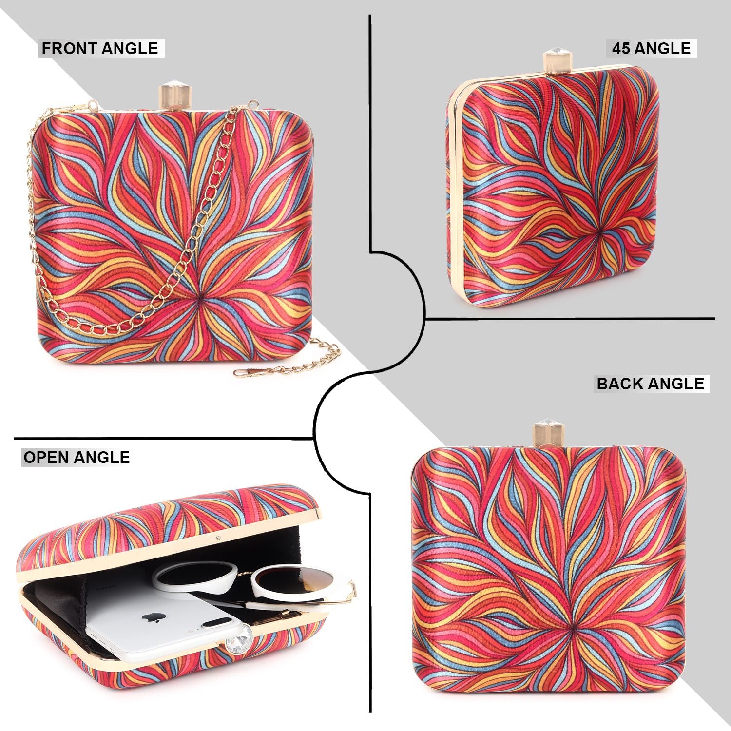 Swisni Printed Clutches - SWIS-399 - Creative View