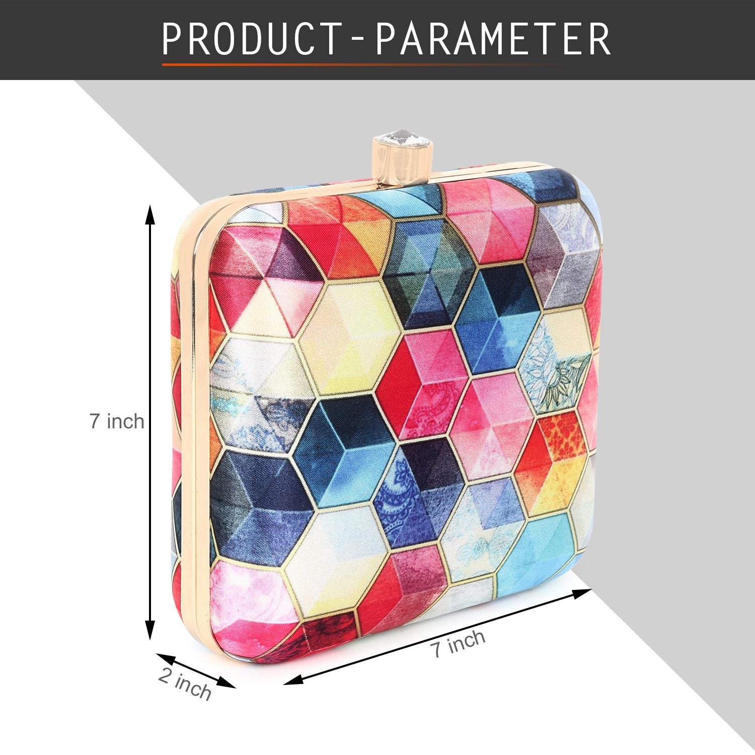 Swisni Printed Clutches - SWIS-400 - Detail View 2