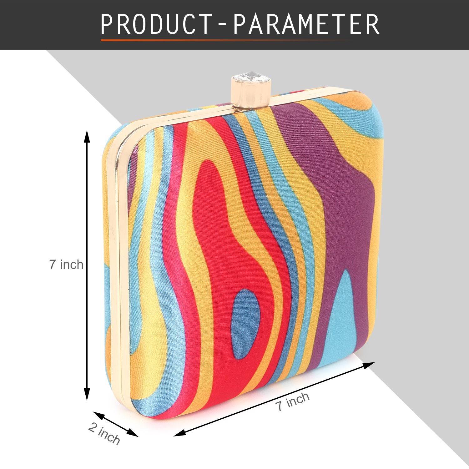 Swisni Printed Clutches - SWIS-401 - Detail View 2