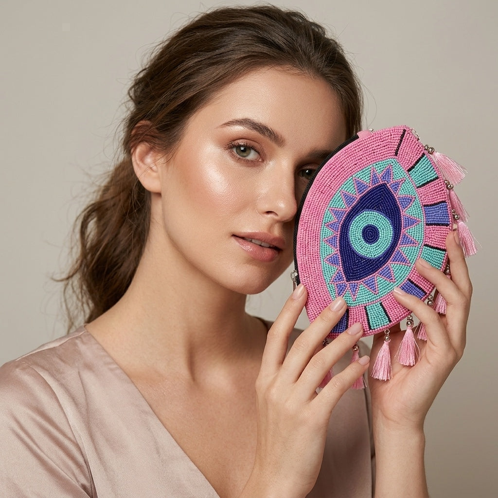 Juhi Pink — Canvas Banjara Boho Bag